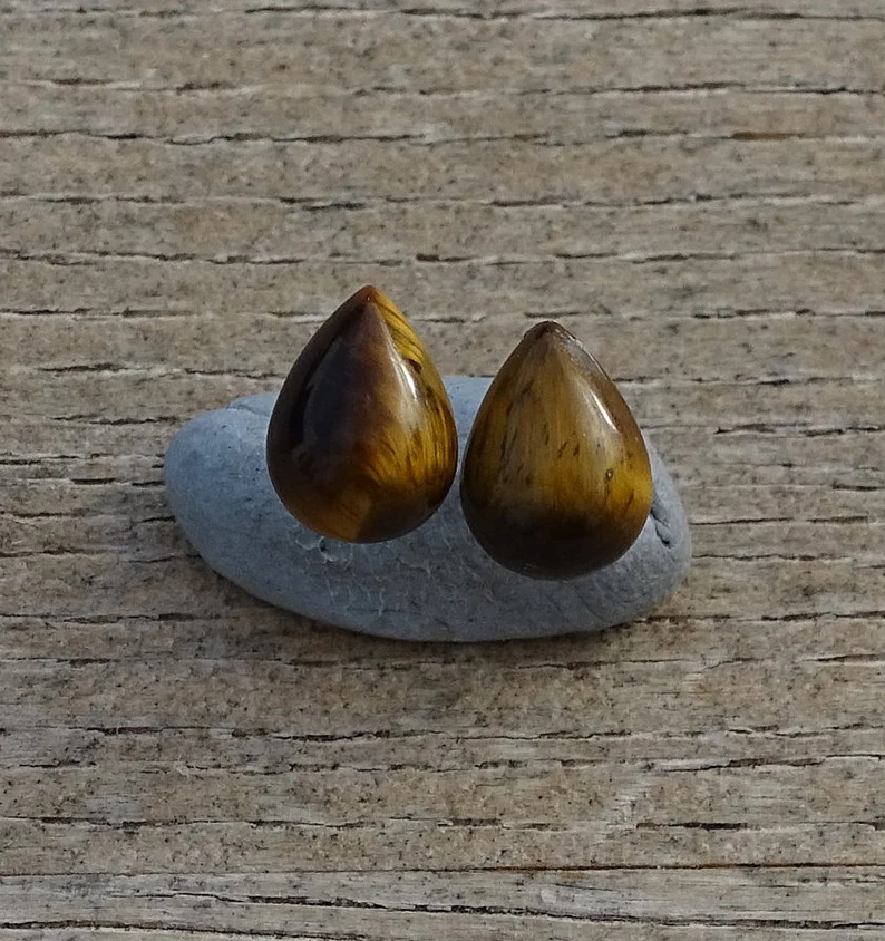 Tigerauge Tropfen Ohrstecker Birne Edelstein Ohrringe Kristall Ohrstecker Boho Ohrringe Geschenk für Sie