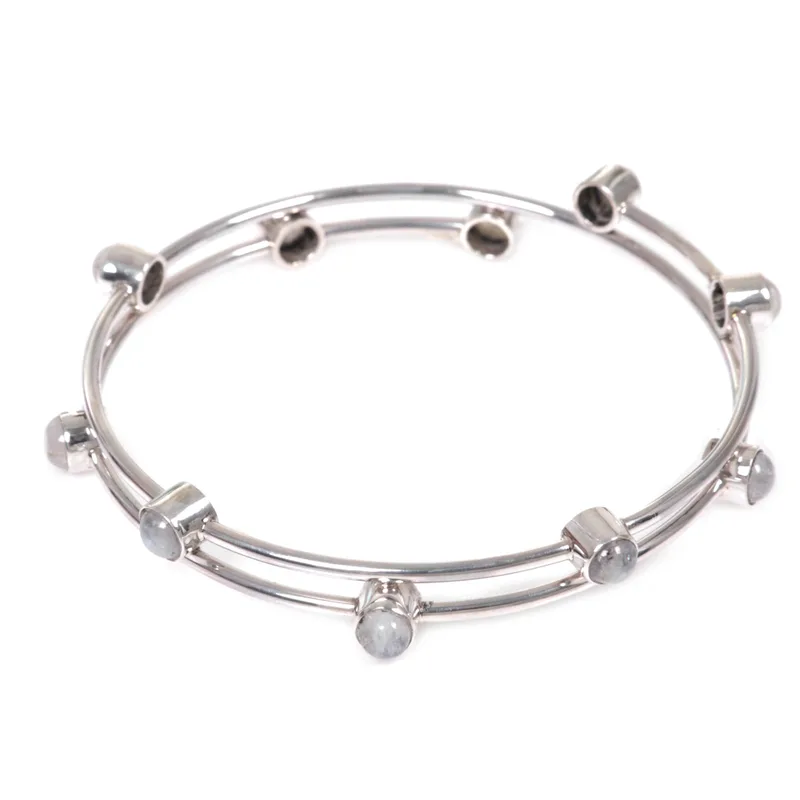 Regenbogen-Mondstein-Armband aus 925er Sterlingsilber, bezaubernder Schmuck, Geburtstagsgeschenk für Mädchen, Valentinstagsgeschenk für sie, Boho-Schmuck