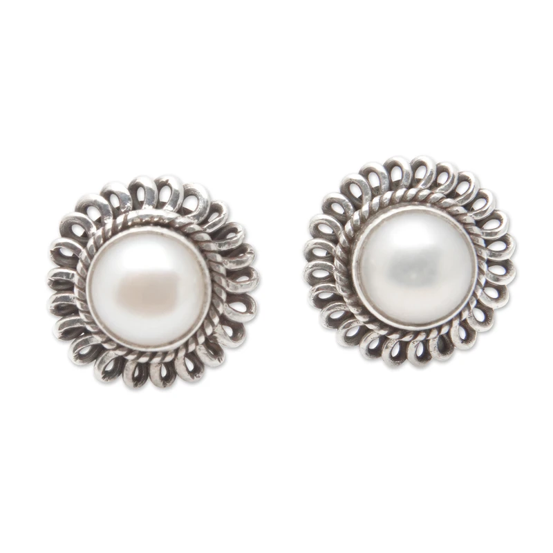 Bright Destiny Parel Stud Oorbellen 925 Sterling Zilver Alledaagse Knopjes Oorbellen Boheemse Fijne Sieraden Cadeau Voor Haar