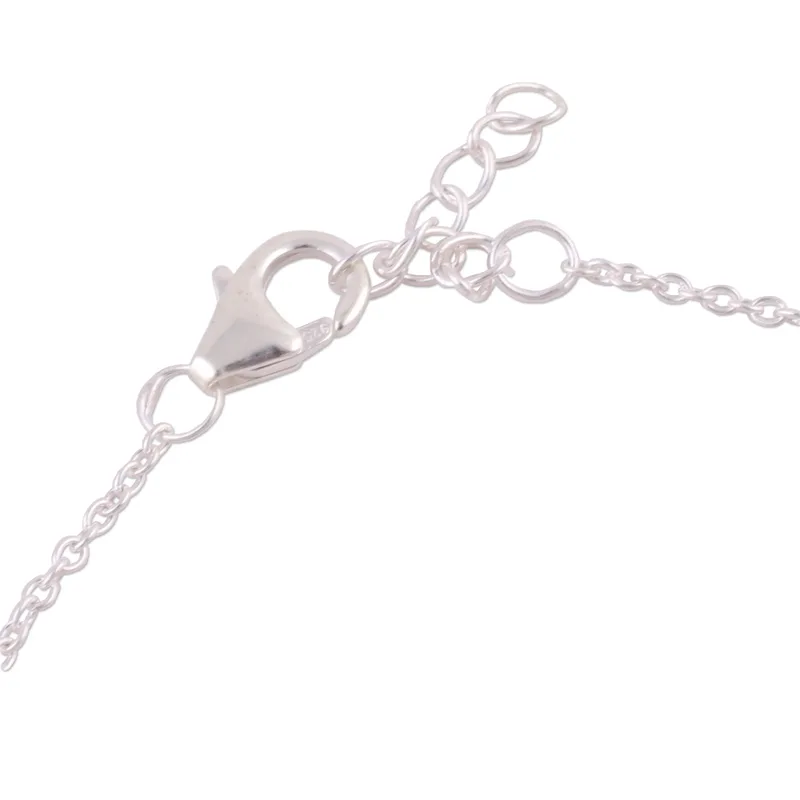 Rosenquarz- und 925er-Silber-Armband, böhmischer Schmuck, bezaubernder Schmuck, Valentinstagsgeschenk für sie
