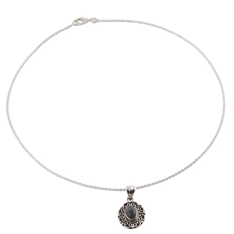 925 Sterling Silber Anhänger Halskette Schmuck Oval Labradorit Edelstein Boho Zierlicher Labradorit Schmuck Geschenk für Sie