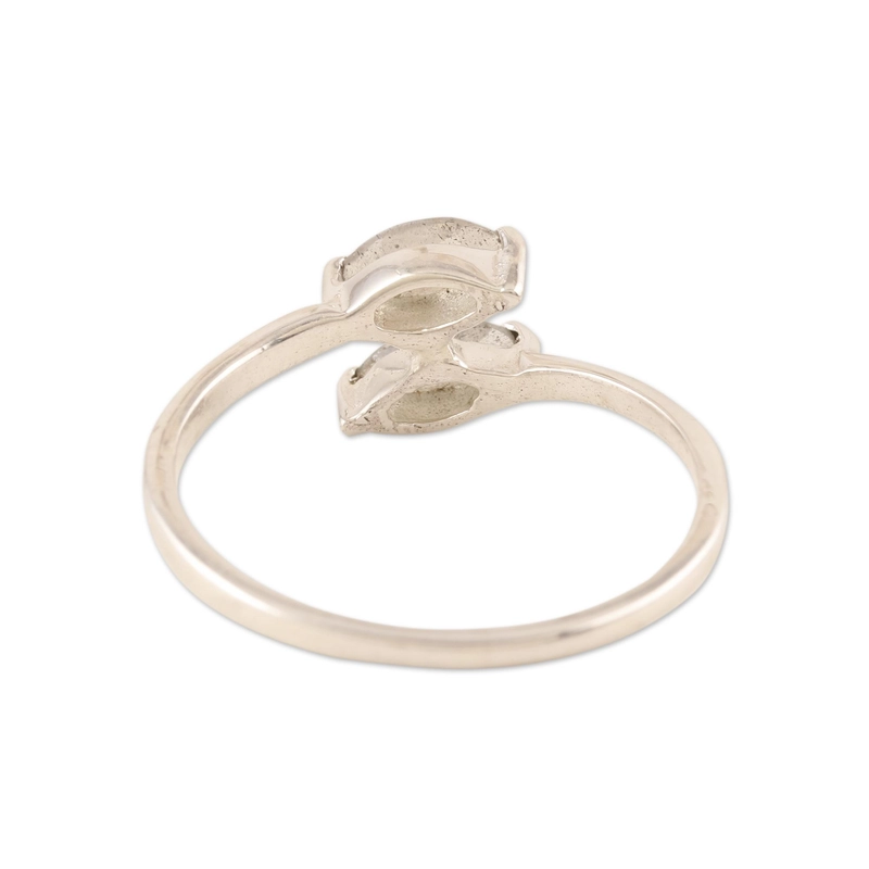 Labradorit Wickelring 925 Handgemachtes Design Sterlingsilber Geschenk für Sie & Mama