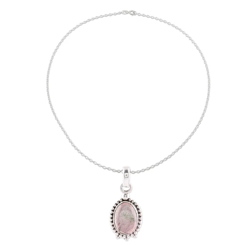 Natürlicher Labradorit-Anhänger Halskette 925 Sterling Silber Halskette Labradorit Schmuck Blauer Blitz Labradorit Halskette für Frauen Brautjungfern Halskette