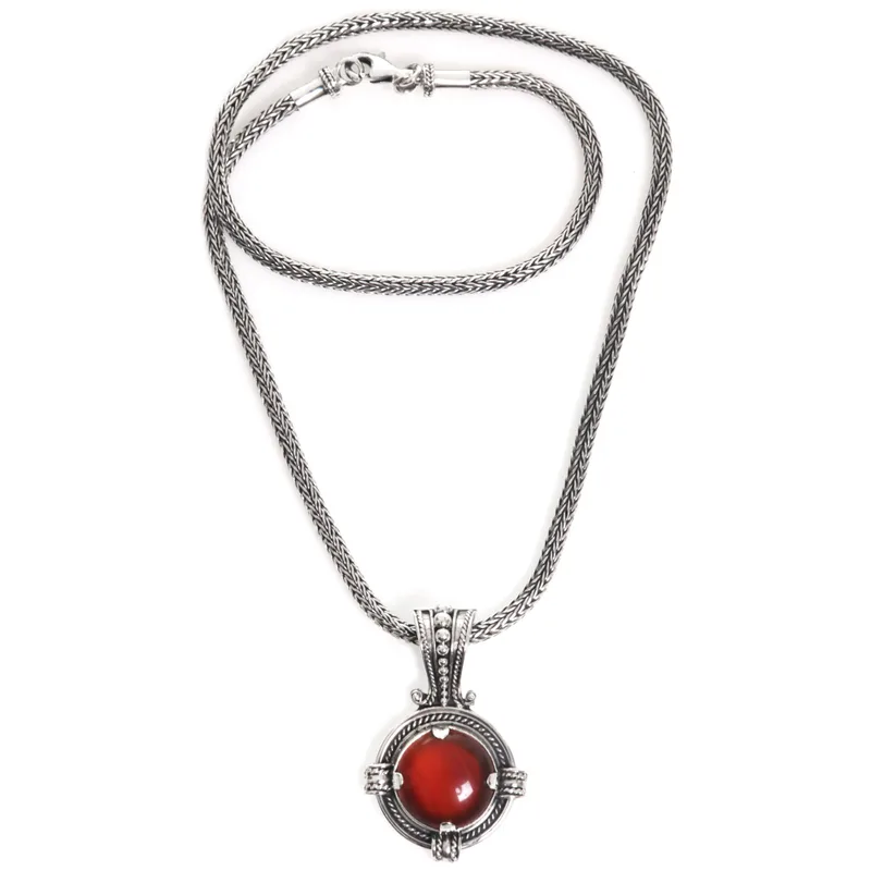 925 Sterling Silber Karneol Wasserfallkette Handgefertigte Kette Art-déco-Kette Geschenk für Sie