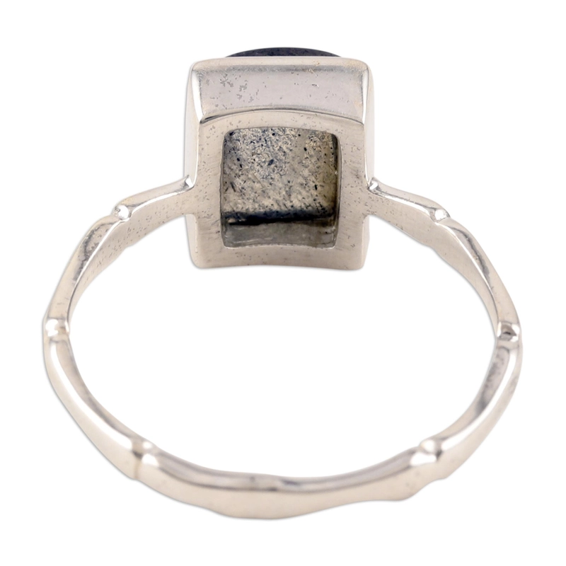 Labradorit Edelstein Handgemachter Designer 925 Sterling Silber Ring Geschenk für Sie & Mama