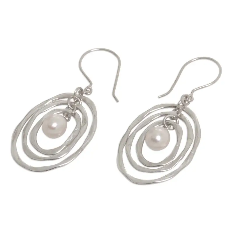 Zuchtperlen-Ohrhänger Damen Schmuck Boho Ohrringe Handgefertigte Edelstein-Ohrringe Hochzeitsschmuck Geschenk für Sie