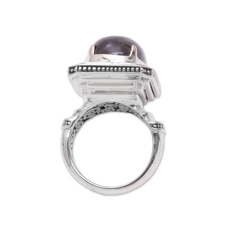 Labradorit Cocktailring 925 Sterling Silber Handgemacht Designer Geschenk Für Sie & Mama
