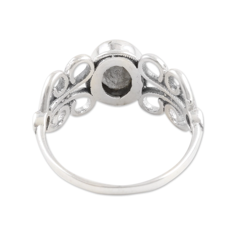 Natürlicher Labradorit Ring Handgefertigt 925 Sterling Silber Geschenk Für Sie
