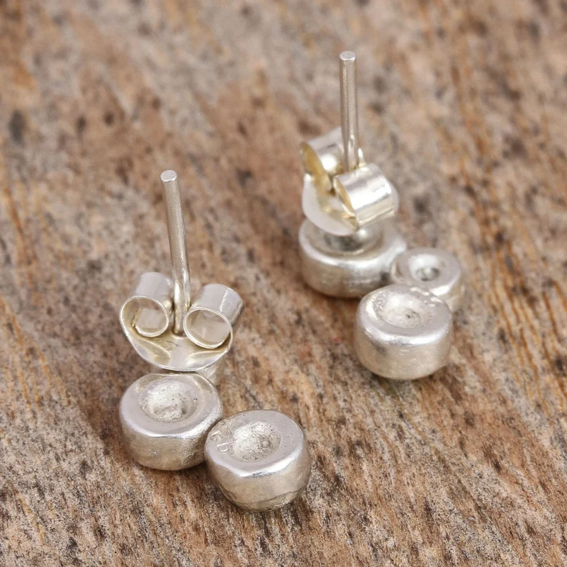 Türkis und Sterling Silber Ohrstecker Türkis Schmuck Handgemachter Bohemian Schmuck Geschenk für Sie