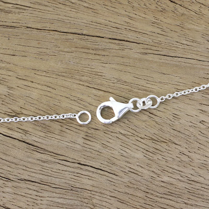 Regentropfen Glanz 925 Sterling Silber Mondstein Anhänger Halskette Blauer Feuer Regenbogen Mondstein Geschenk für Sie