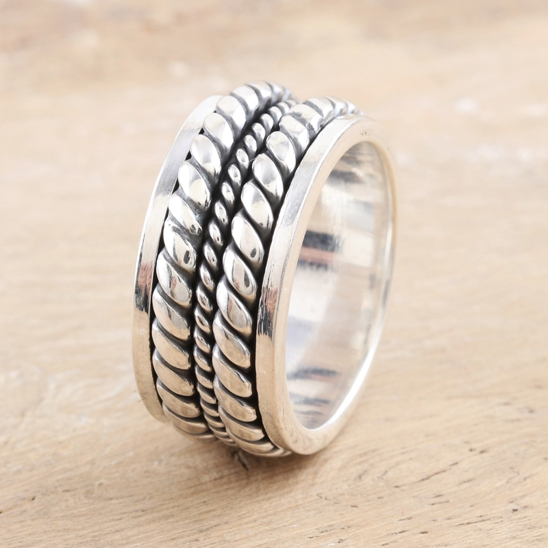 925 Sterling Silber Ring Handgemachter Designer-Ring Geschenk für Sie