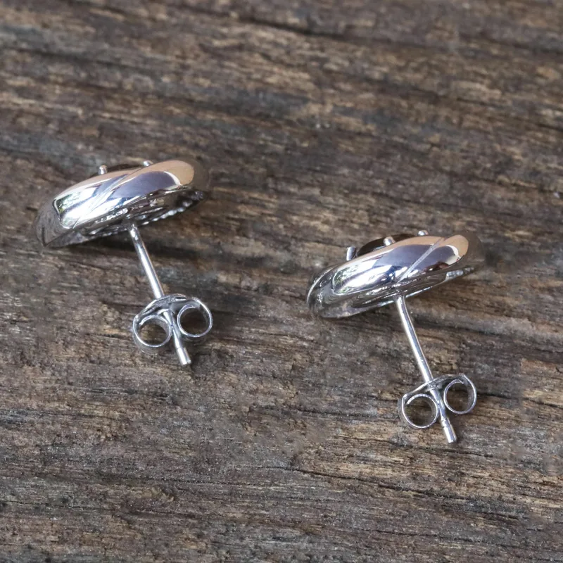 Sterling Silver Smoky Quartz Studs Earrings Trendy Gift For Her Women Minimalist Gemstone Jewelry Gift For Her