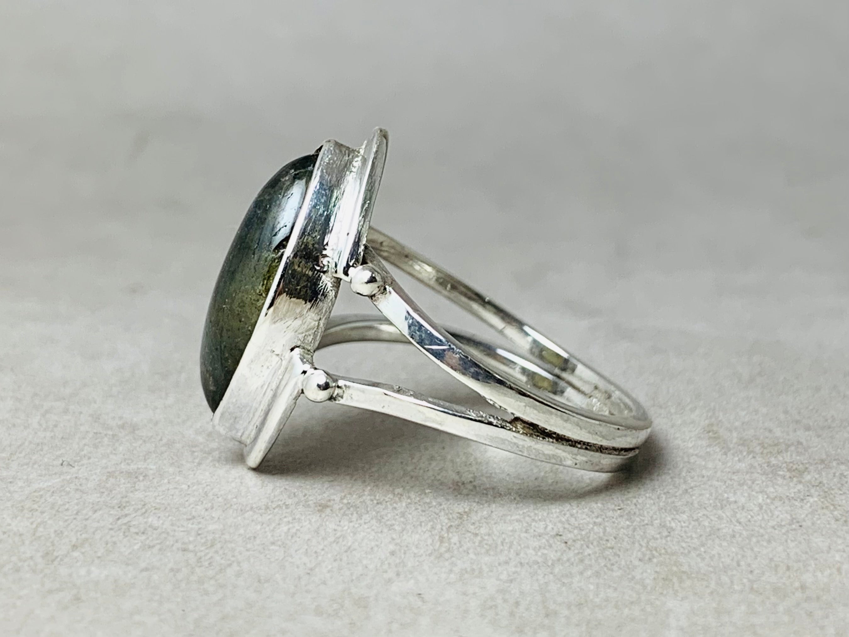 Marquiseschliff Labradorit Ring 925 Sterling Silber Statement Ring Edelstein Ring Handgemachter Boho Silber Ring