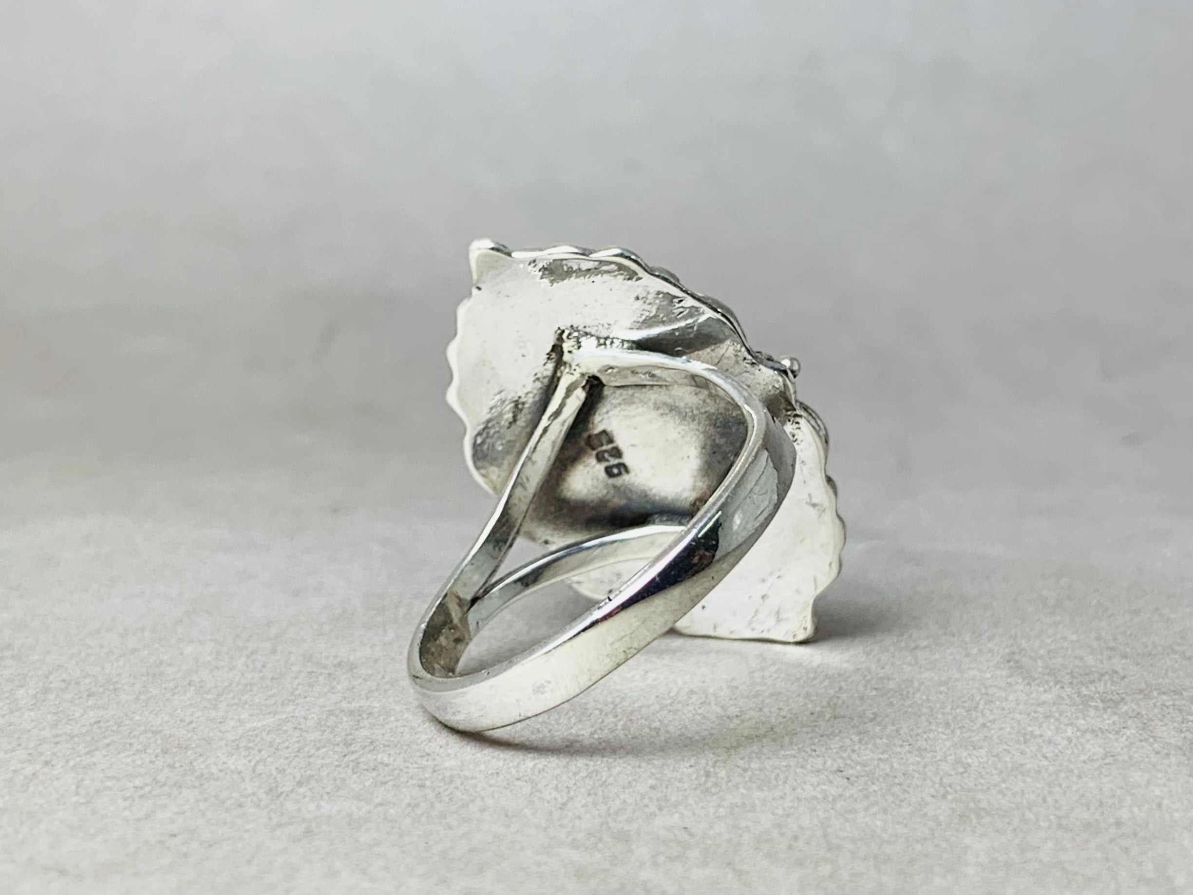 Doppelter runder Mondsteinring 925er Silberring Edelsteinring Juni Geburtssteinring für Damen