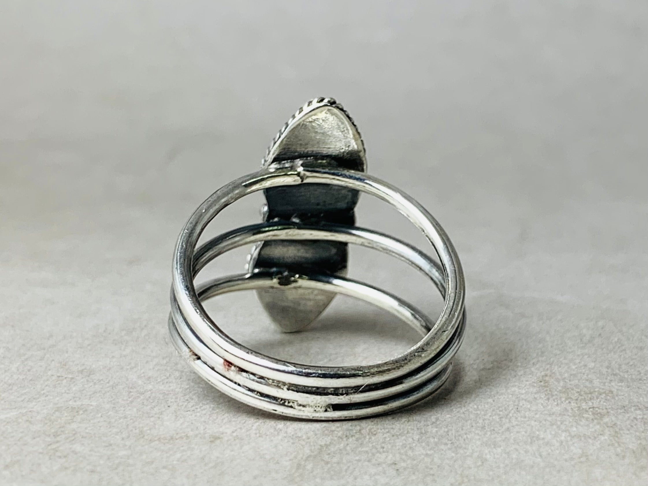 Doppelbirnenförmiger Mondsteinring 925 Silberring Edelsteinring Geburtsstein Juni Ring für Frauen Geburtstagsgeschenk