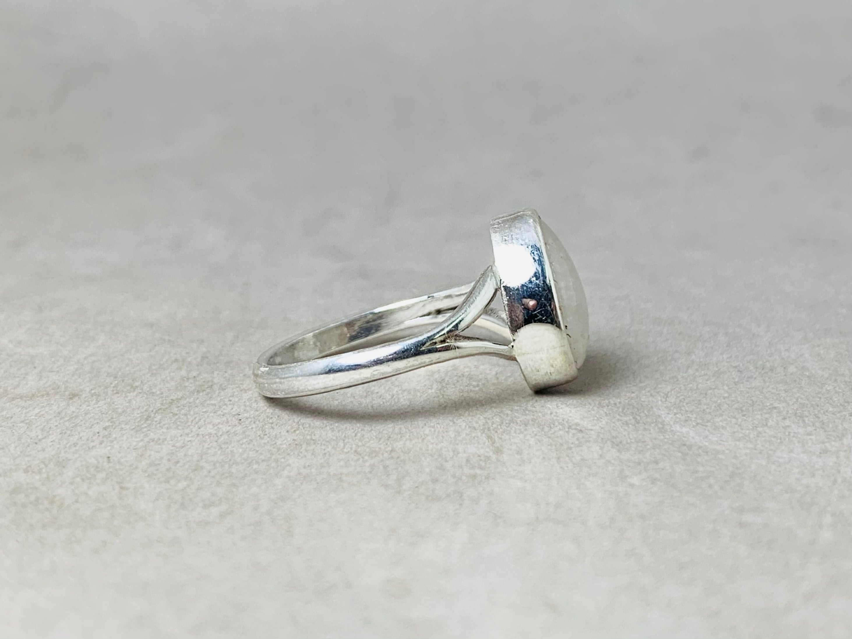 Birnenförmiger Mondsteinring 925 Silberring Edelsteinring Geburtsstein Juni Ring für Frauen Geburtstagsgeschenk für Sie