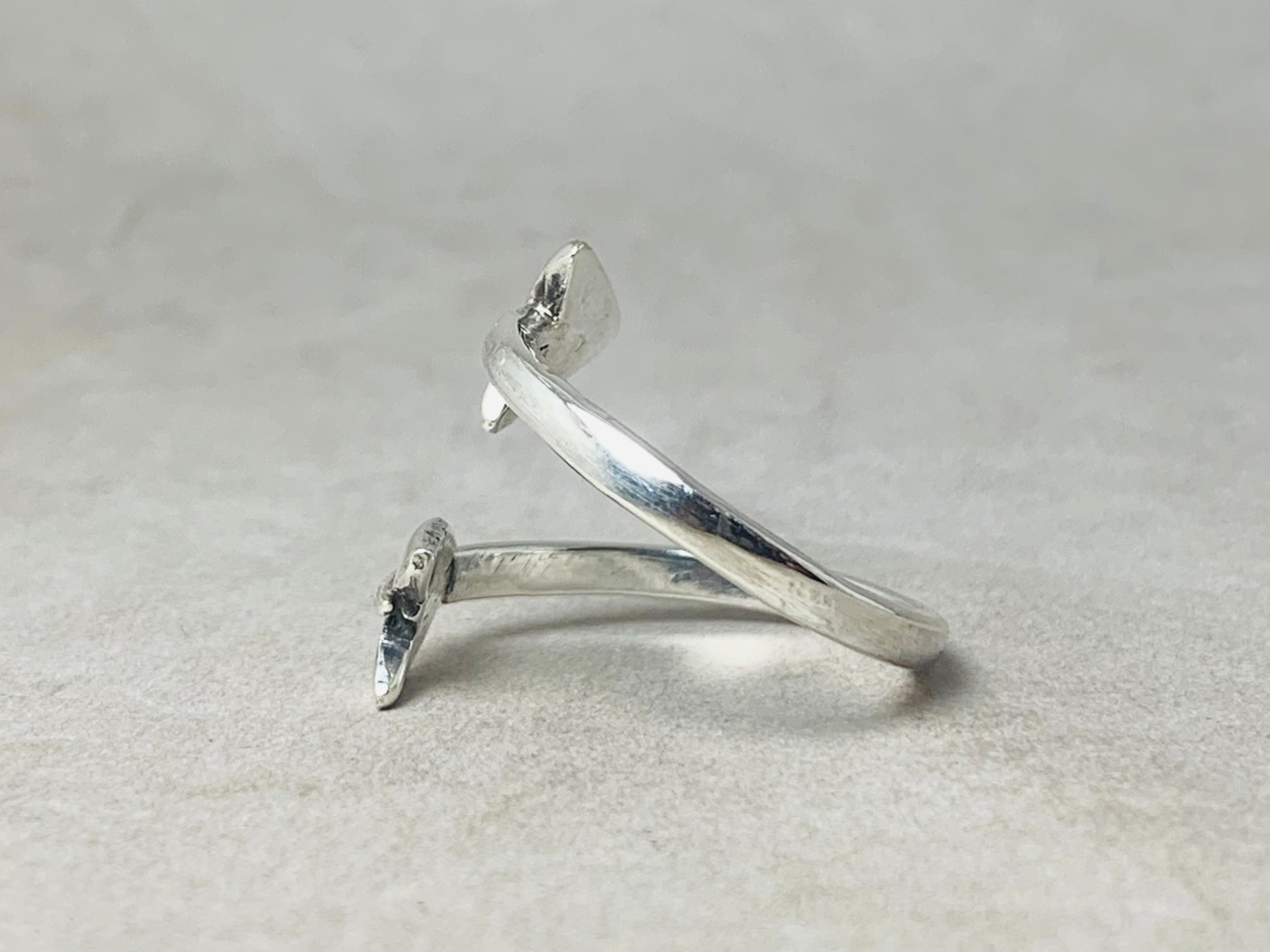 Pfeil verstellbarer Ring 925 Sterling Silber Ring Knöchelring Minimalistisches Design Alltagsring Handgemacht