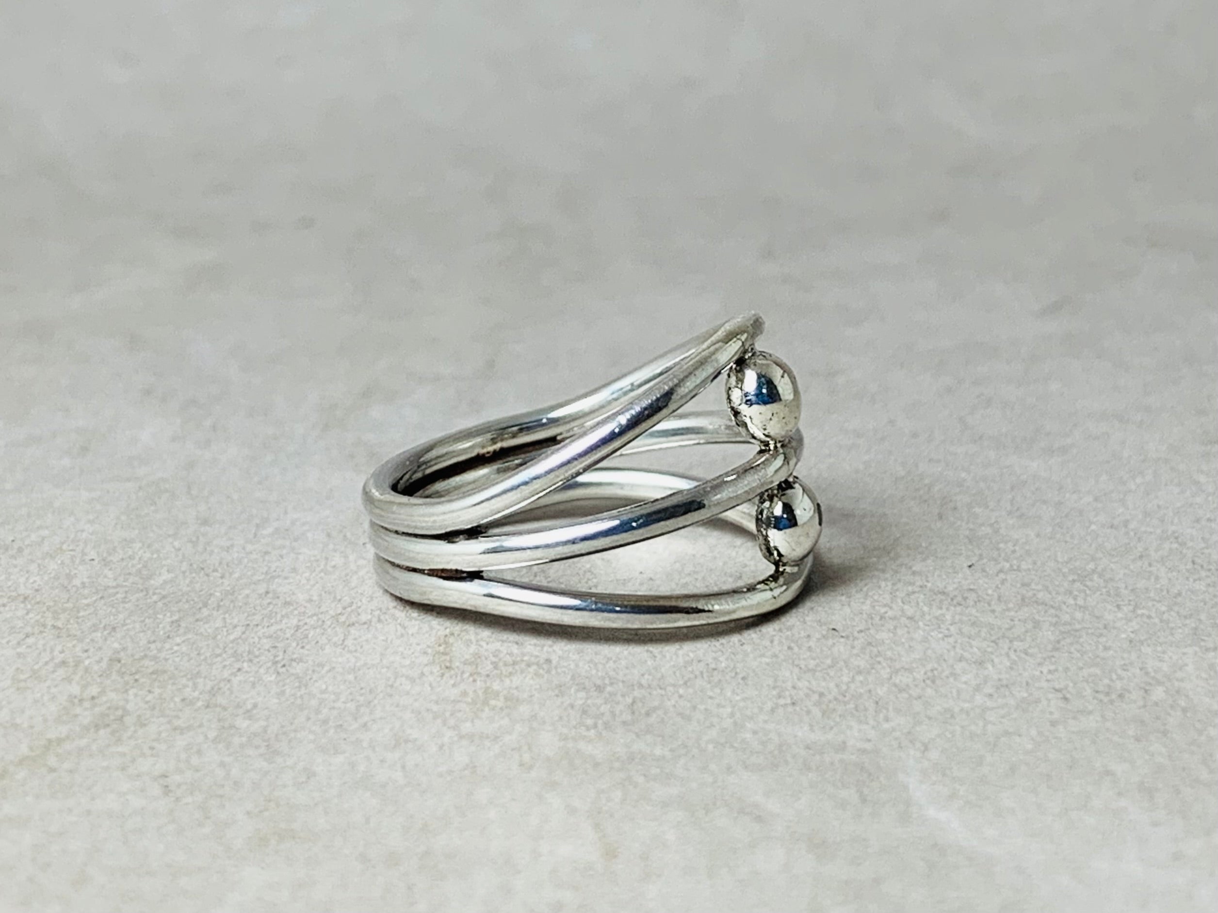 Doppelpunkt Ring 925 Silber Ring Handgemachter Ring Statement Ring Einzigartiger Ring Geschenk Für Sie