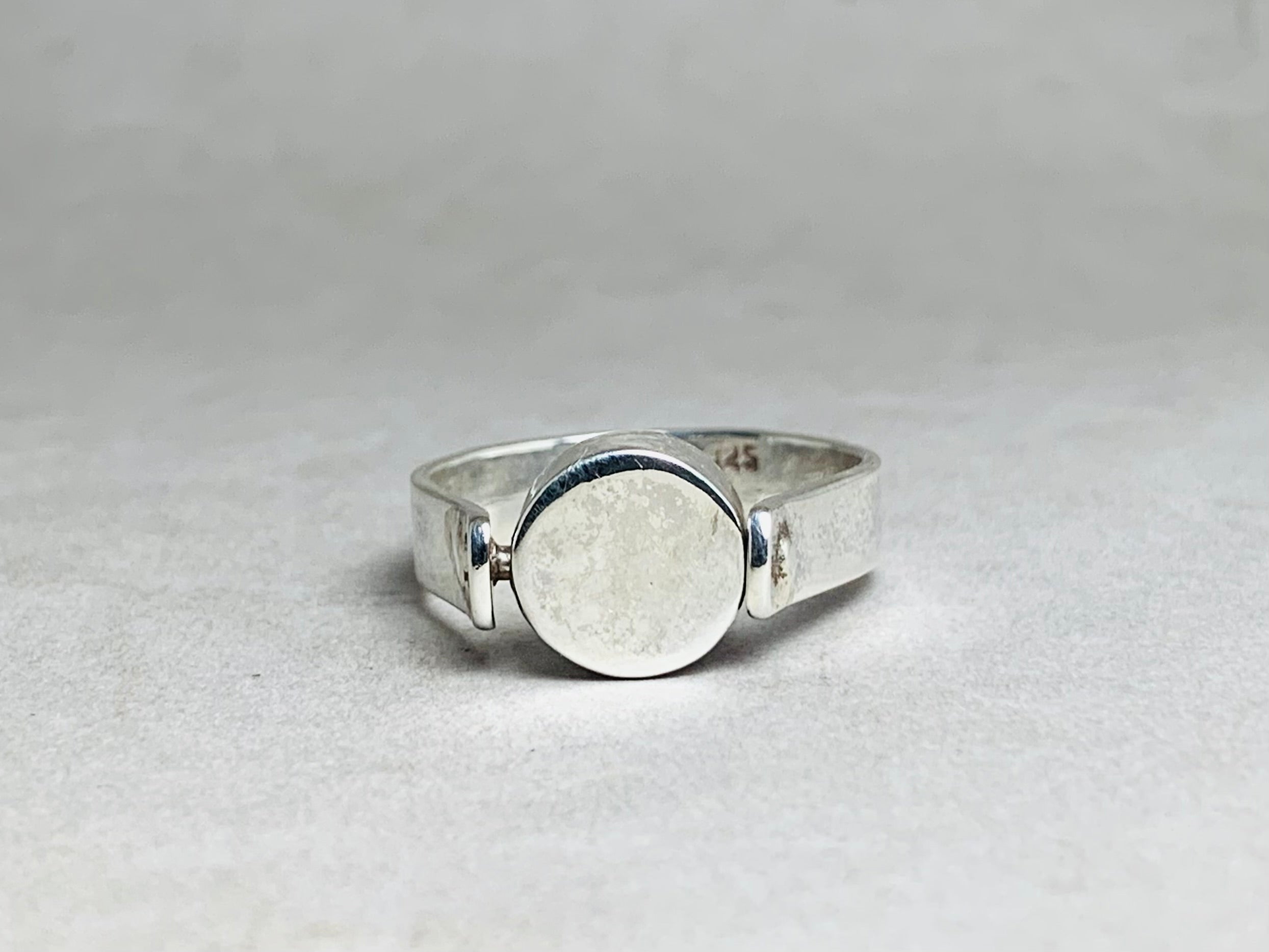 925 Sterling Silber Ring Handgemachter Statement Ring Oval Form Kugel Ring Zierlicher Alltags Schmuck Ring Für Jeden Geschenk für Sie