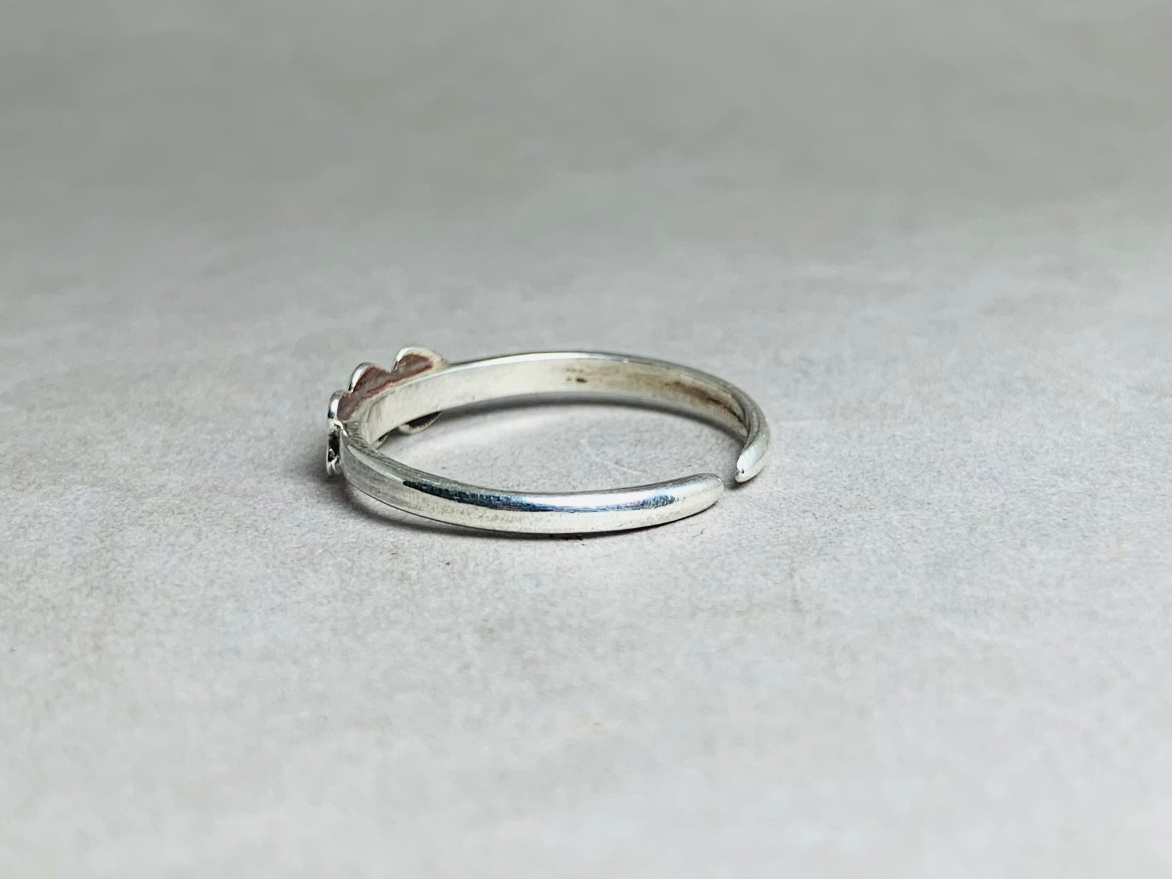 Tiny Heart Ring 925 Solid Silver Ring Minimalist Stacking Ring Dainty Ring Gift for Women Promise Ring Love Ring