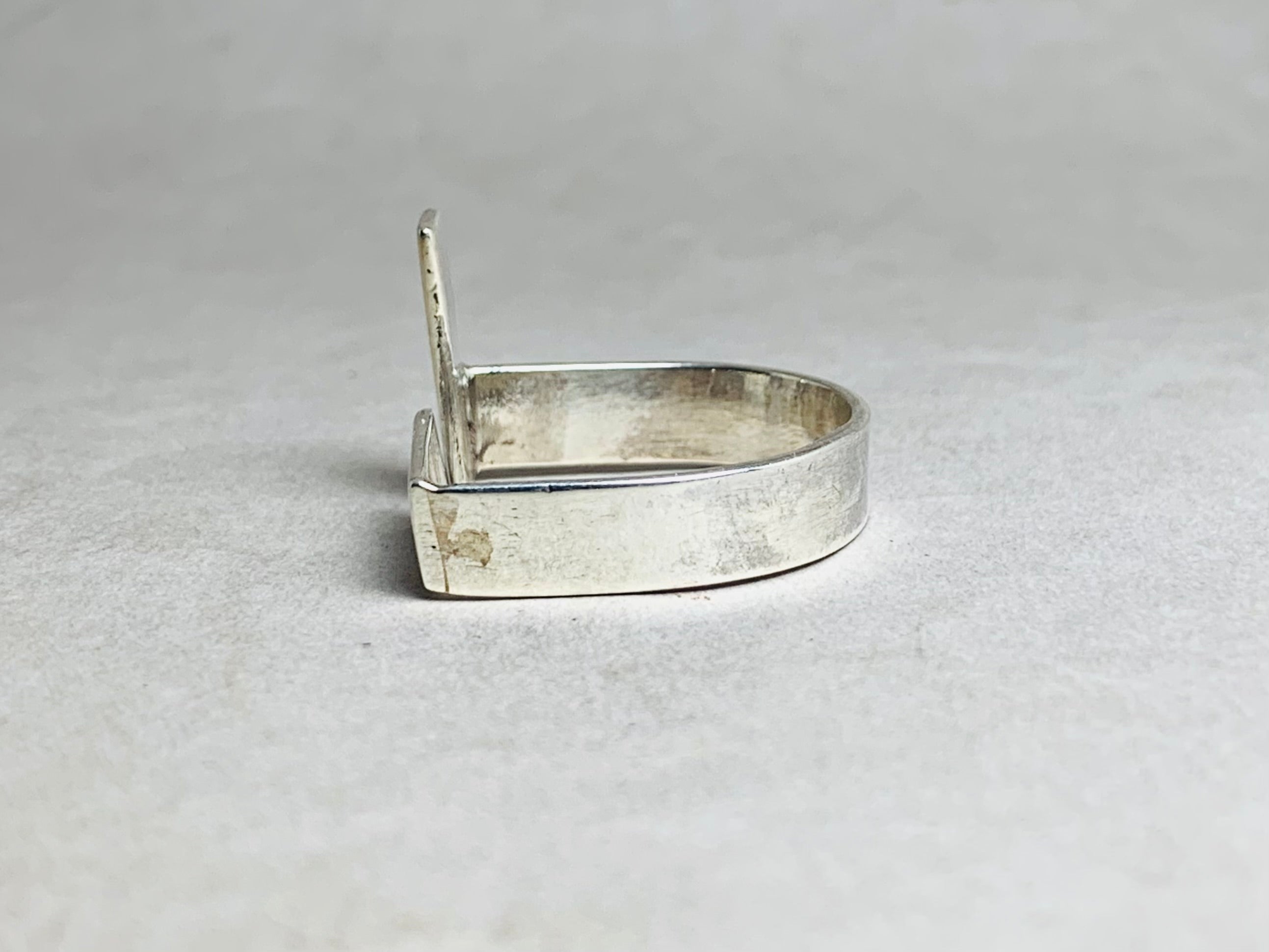 Bar Ring 925er Sterling Silber Ring Handgefertigter Statement Ring Eleganter Design Ring Doppelter Bar Ring Verstellbar
