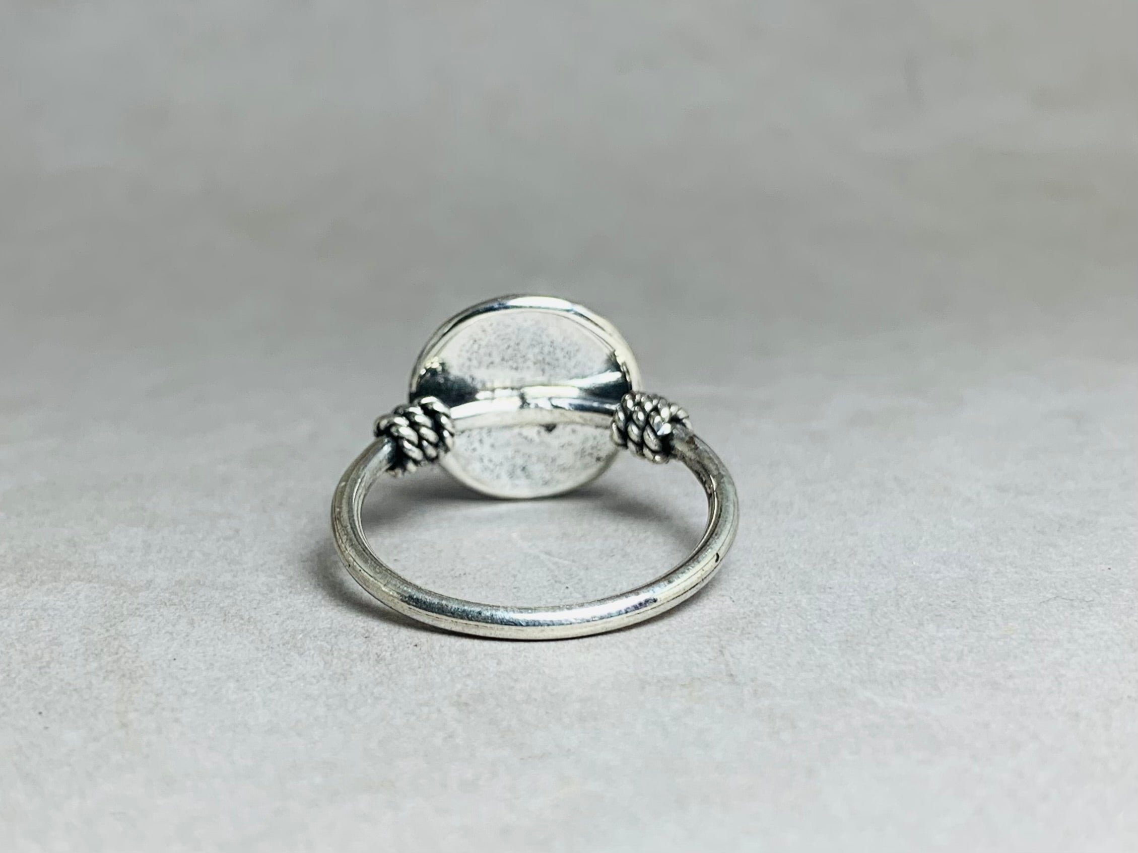 Kugelring 925 Sterling Silber Ring Statement Ring Handgemachter Unikatring Alltagsring Runder Kuppelring