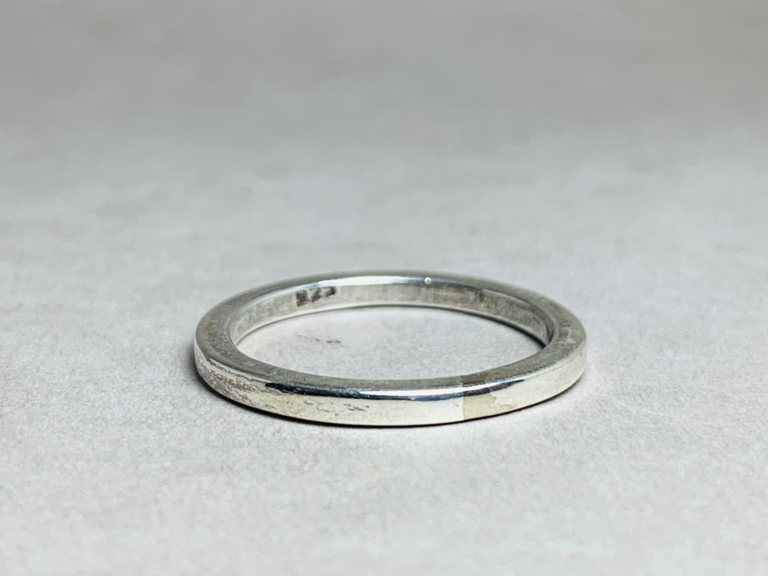 Flacher Bandring 925er Silberring Schmaler Silberring Schlichter Ring Alltagsschmuck Stapelring Unisex Ring