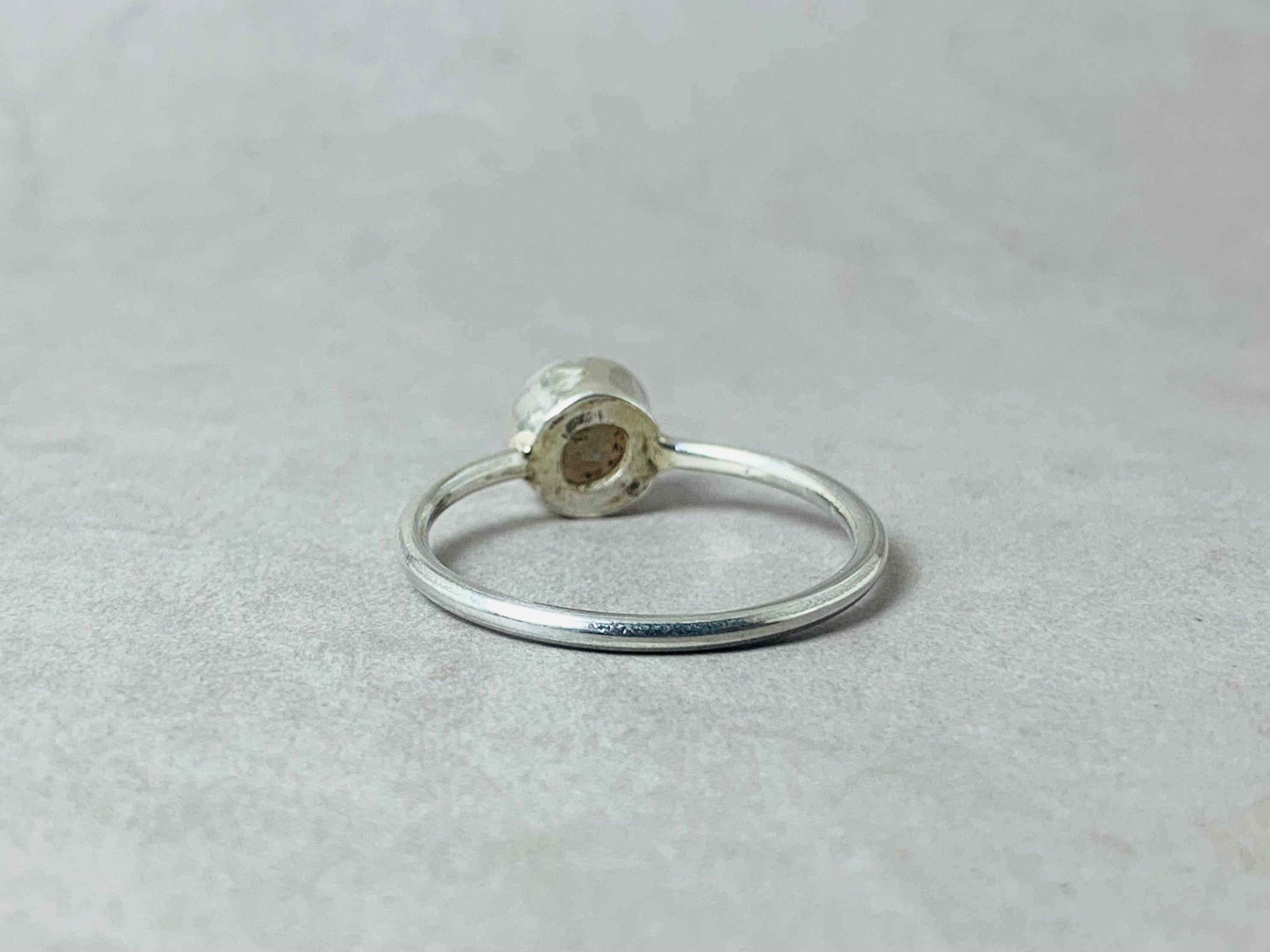 Labradorit Facettierter Ring 925 Silberring Runder Edelsteinring Blauer Steinring Handgemachter Ring Boho Ring