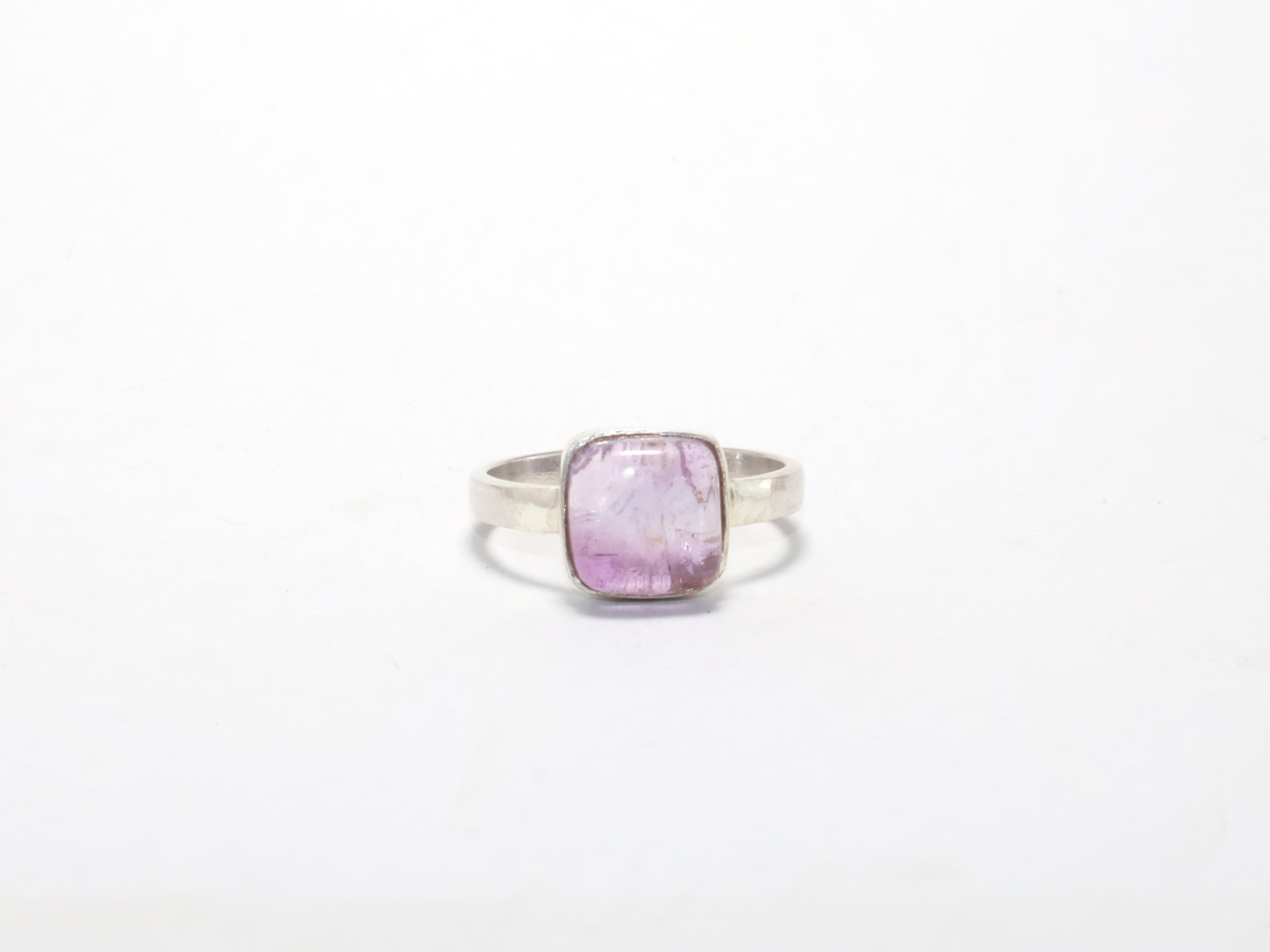 Amethyst Ring Handgemaakte Ring 925 Sterling Zilveren Ring Edelsteen Ring Geboortesteen Ring Paarse Steen Ring