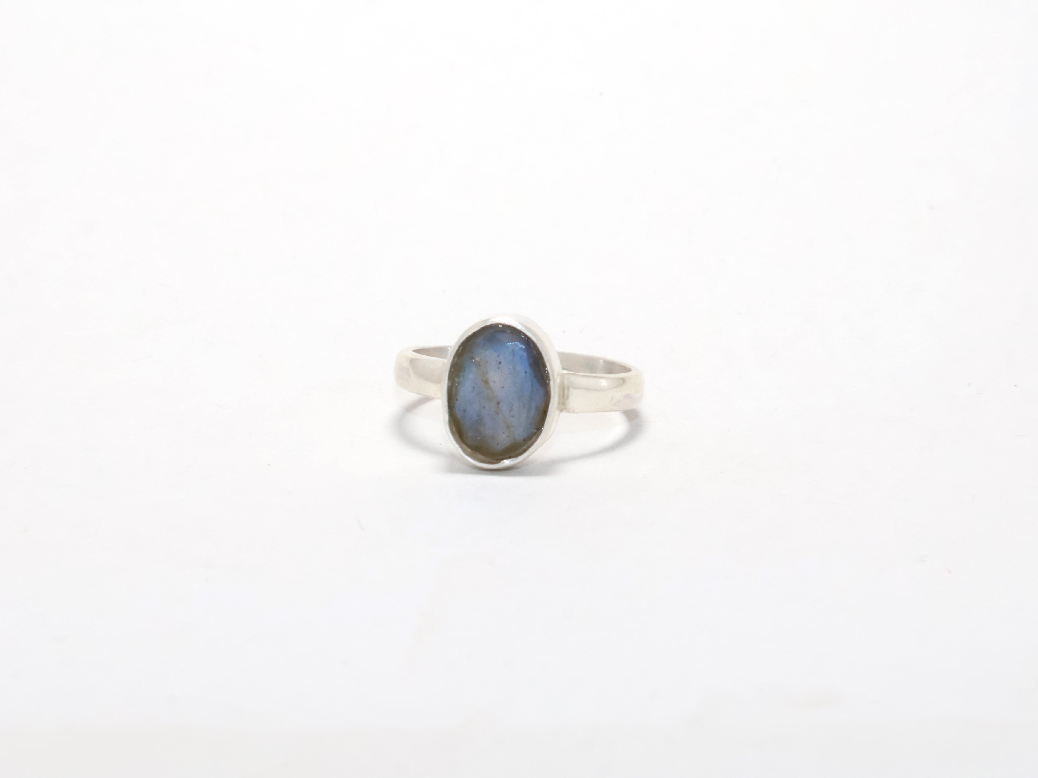 Labradorit Oval Edelstein Ring 925 Sterling Silber Versprechensring Geschenkartikel Blauer Feuer Handgemachter Ring Alltagsring