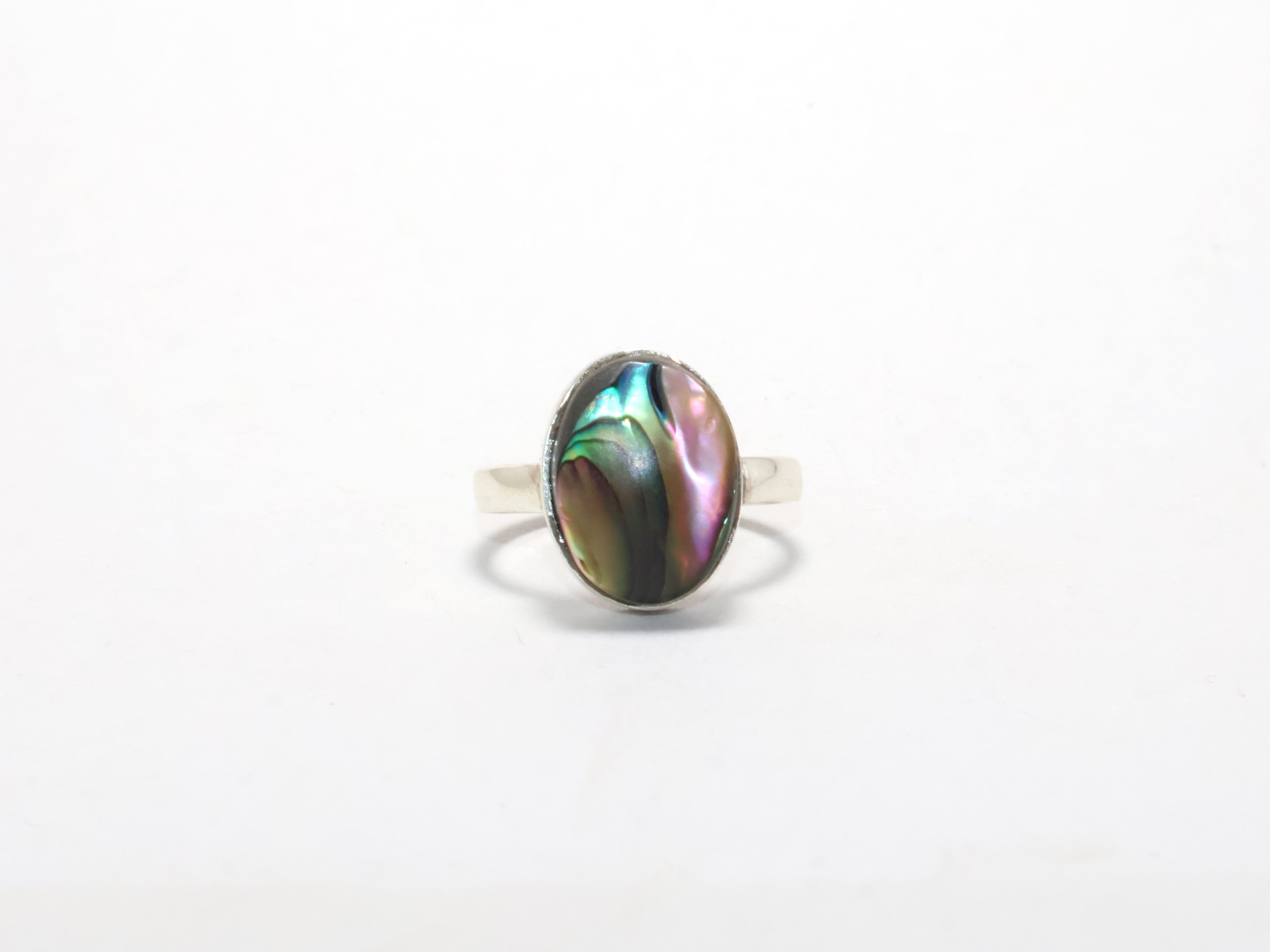 925 Silberring Abalone Muschelring Muschel Edelsteinring Böhmischer Ring Stapelring Handgefertigter Ring