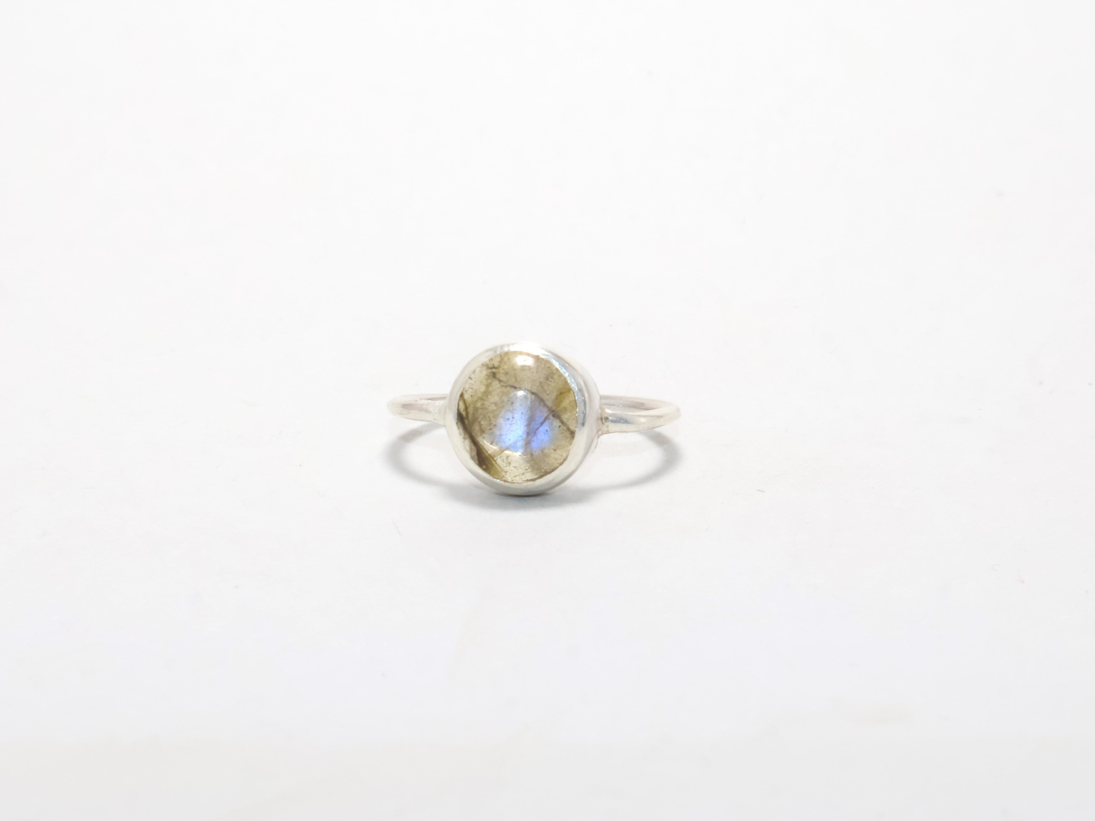 Labradorit Ring 925 Sterling Silber Ring Handgefertigter Ovaler Edelsteinring