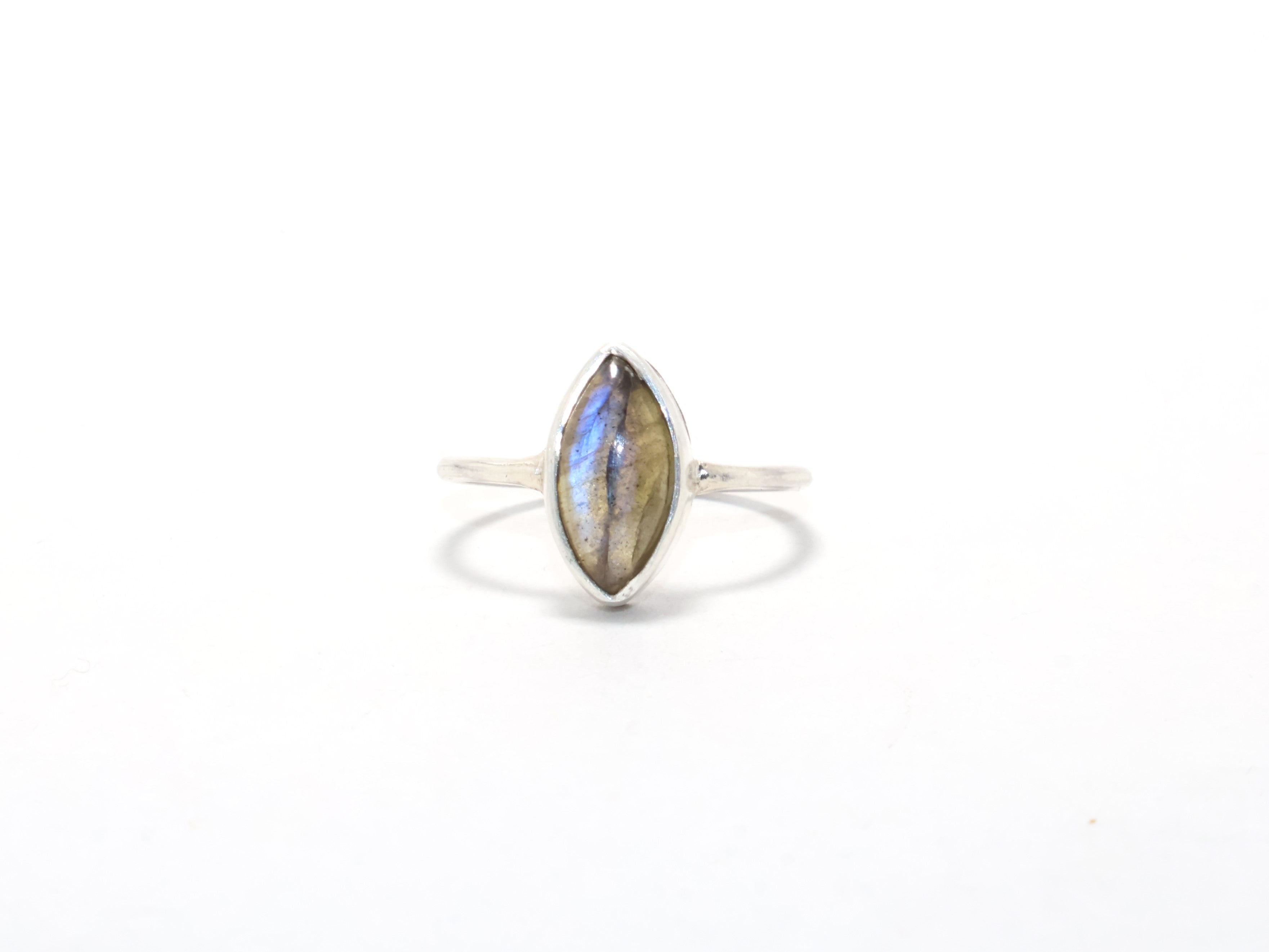 Labradorit-Ring Sterling Silber 925 Marquise Edelsteinring Handgefertigter Stapelring Geschenk für Sie