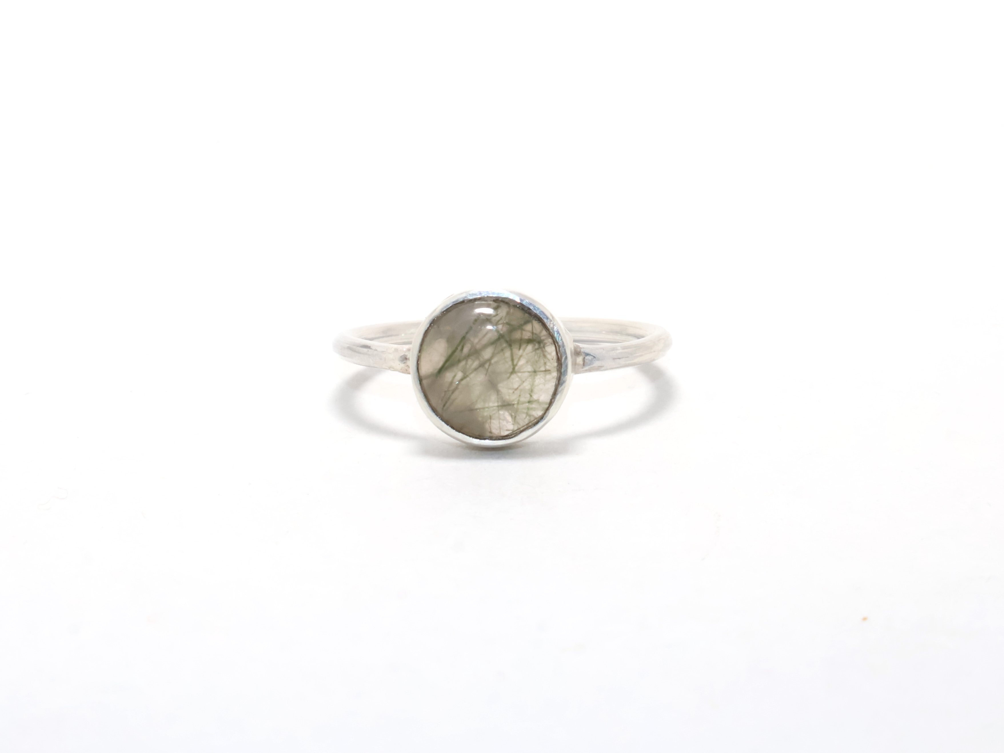 Schwarzer Rutil Stapelring Geburtssteinring Freundschaftsring Versprechensring 925 Sterling Silber Ring