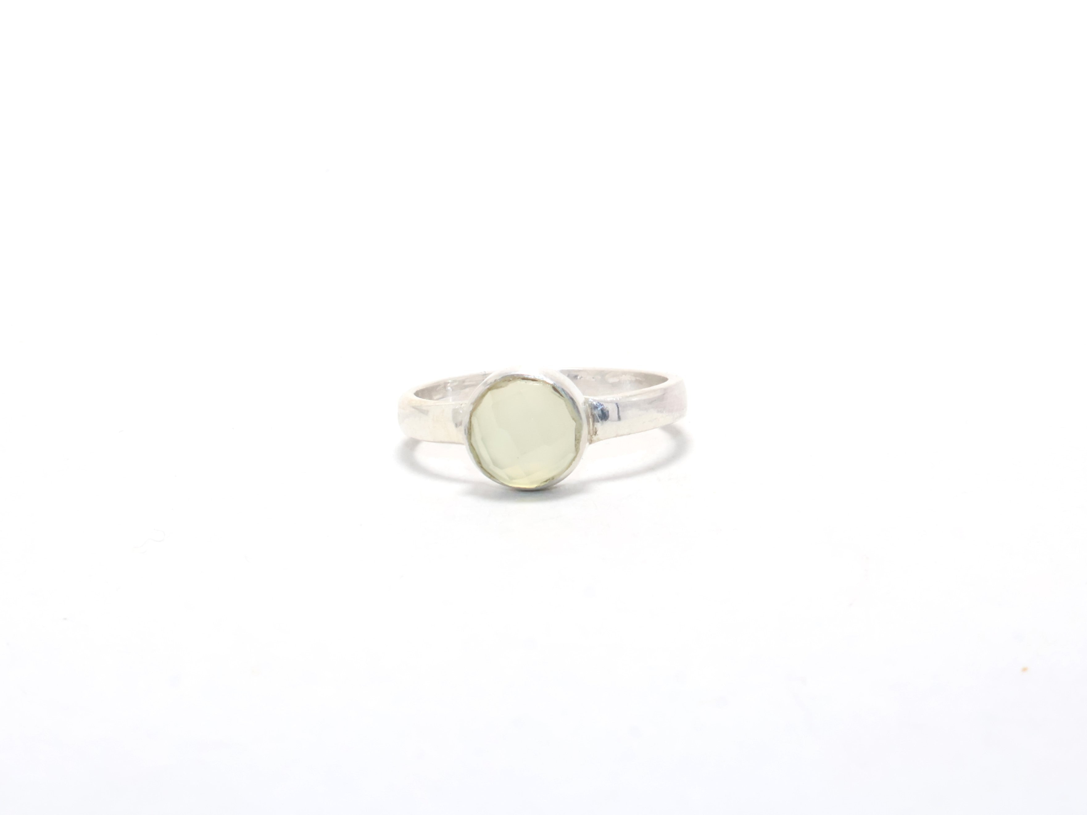 Geschliffener Aqua Chalcedon Ring 925 Sterling Silber Versprechensring Freundschaftsring Damenring Einzigartiger Ring Geschenk für sie Handgemachter Ring
