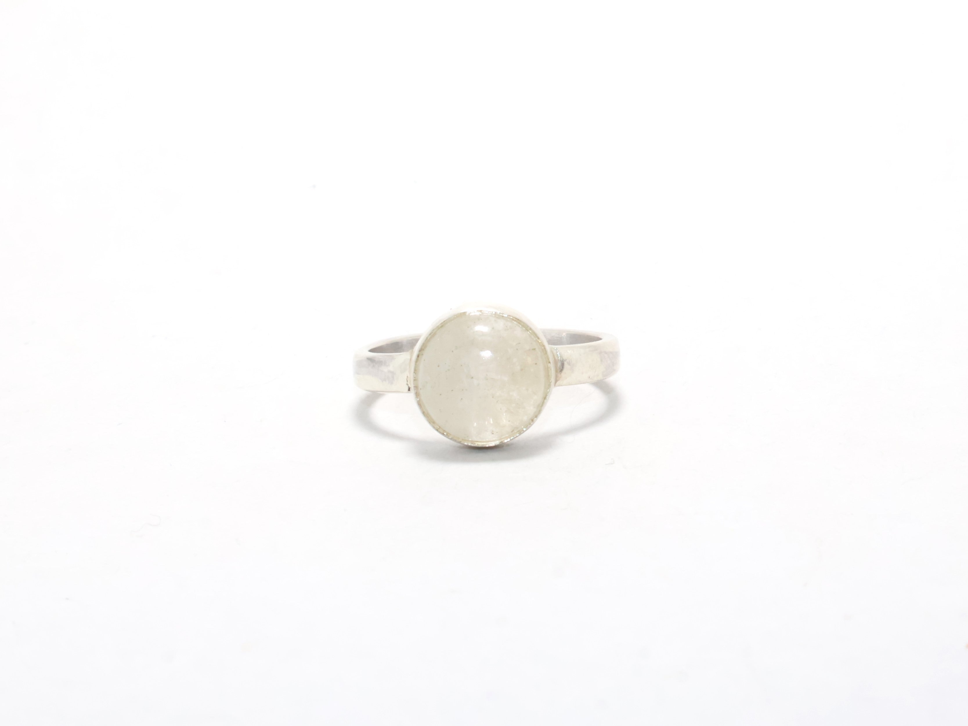 Kristallquarz Ring Handgemachter Ring Geschenkidee Verlobungsring Damenring Stapelring 925 Sterling Silber Ring