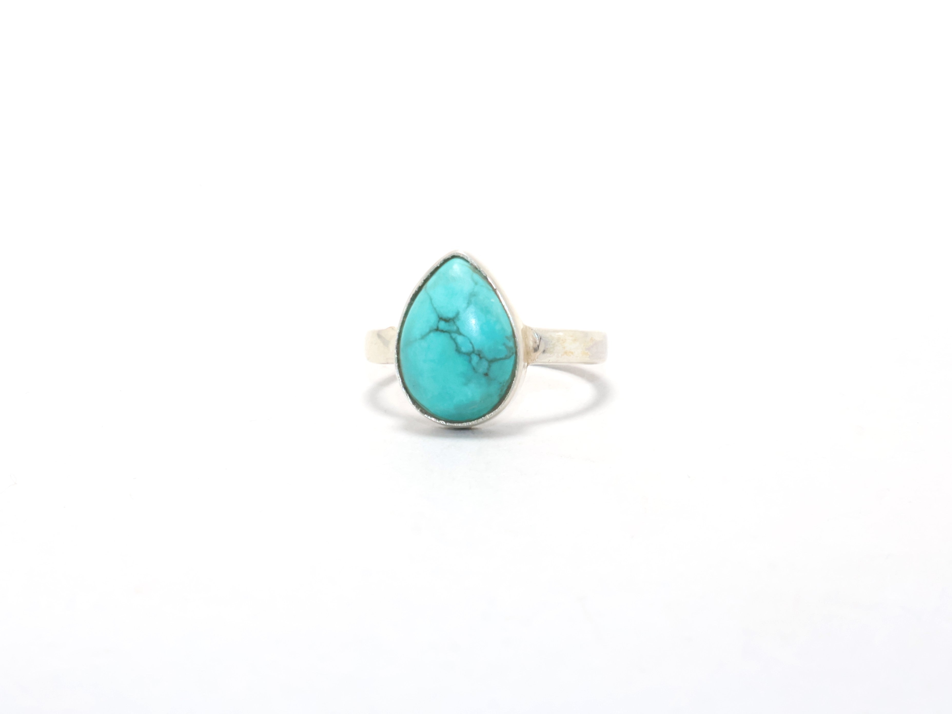 Türkisring Versprechensring Geschenkidee Geschenk für Sie Einzigartiger Ring Stapelring 925 Sterling Silber Handgemachter Ring