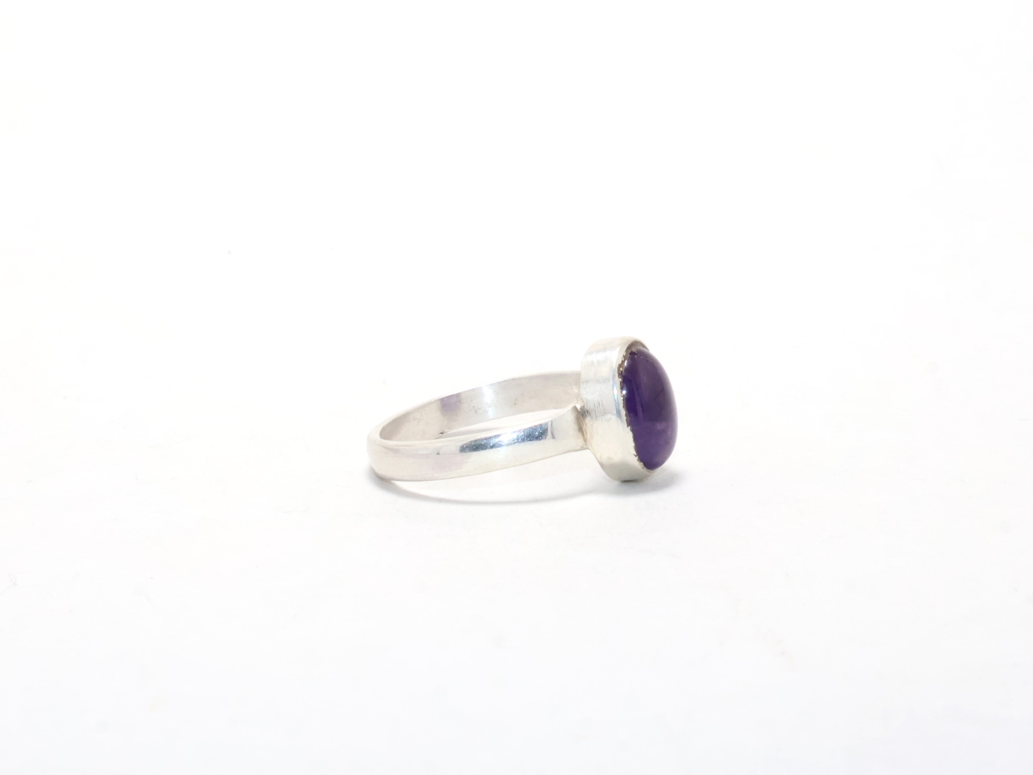 Amethyst Ring Stapelring Handgemachter Ring Versprechensring Freundschaftsring 925 Sterling Silber Damenring Geschenk für Sie