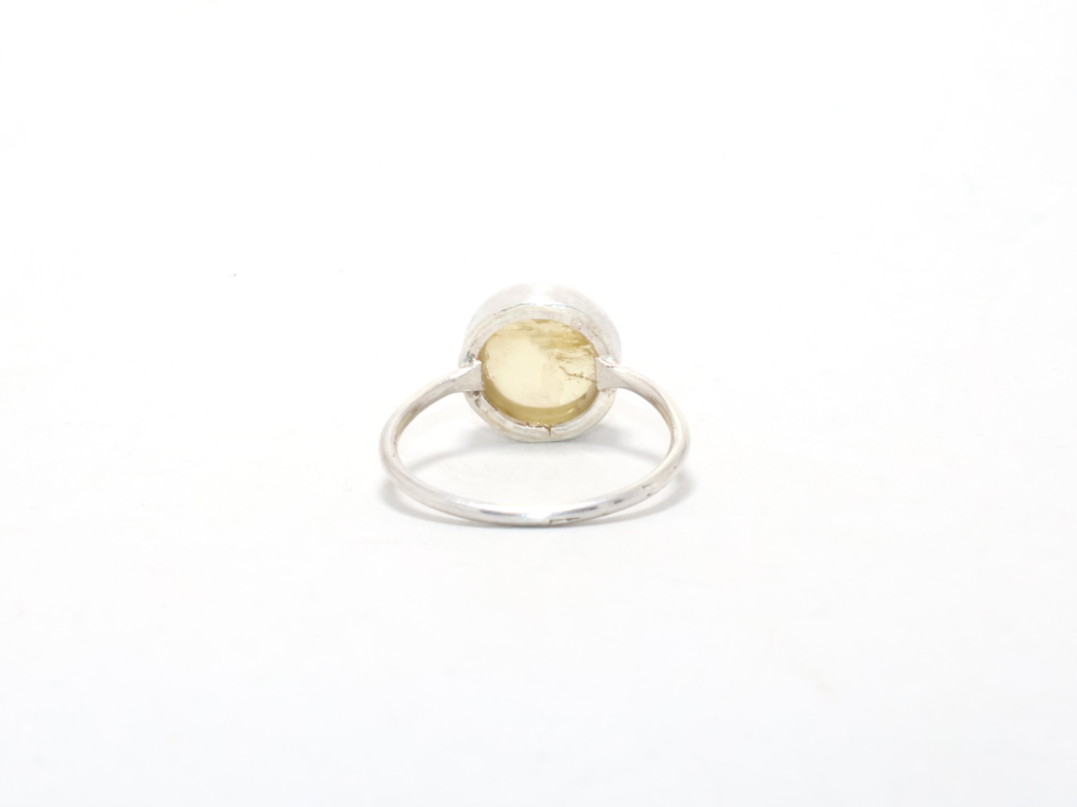 Natürlicher Lemon Quarz Ring Handgefertigter Ring 925 Sterling Silber Ring Für Tochter Verlobungsring Edelsteinring