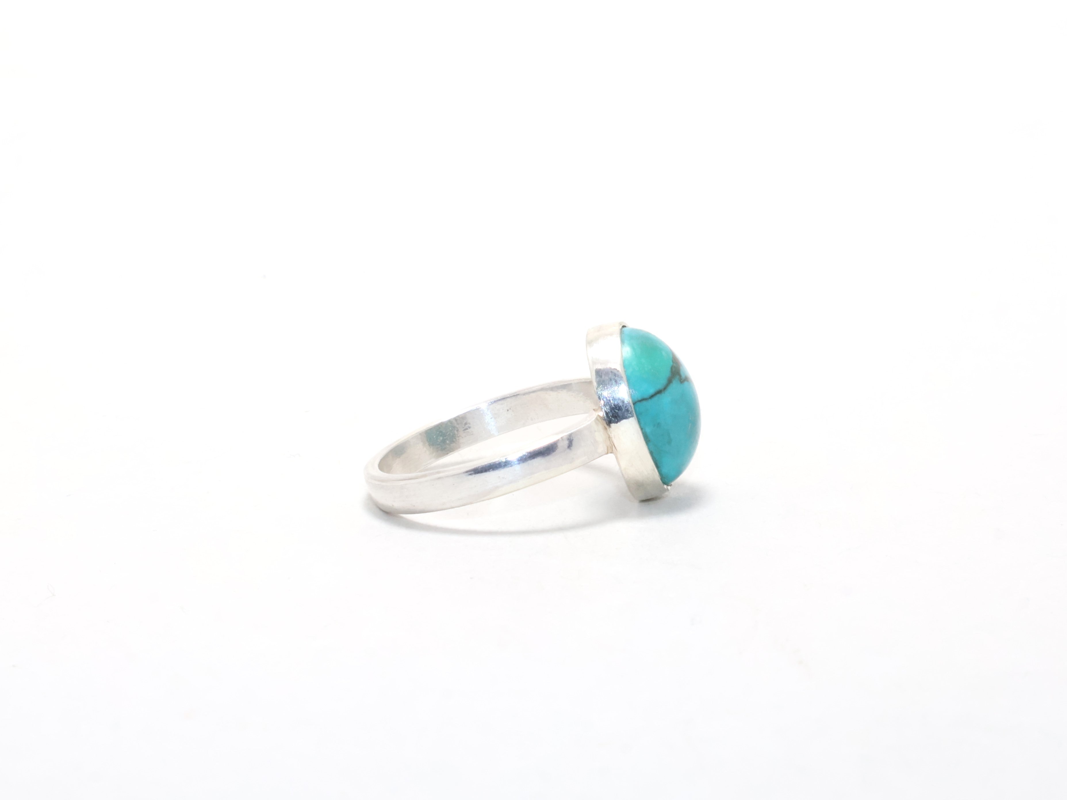 Türkis Edelstein Ring 925 Sterling Silber Ring Dezember Geburtsstein Ring Natürlicher Türkis Designer Ring Versprechensring Boho Ring