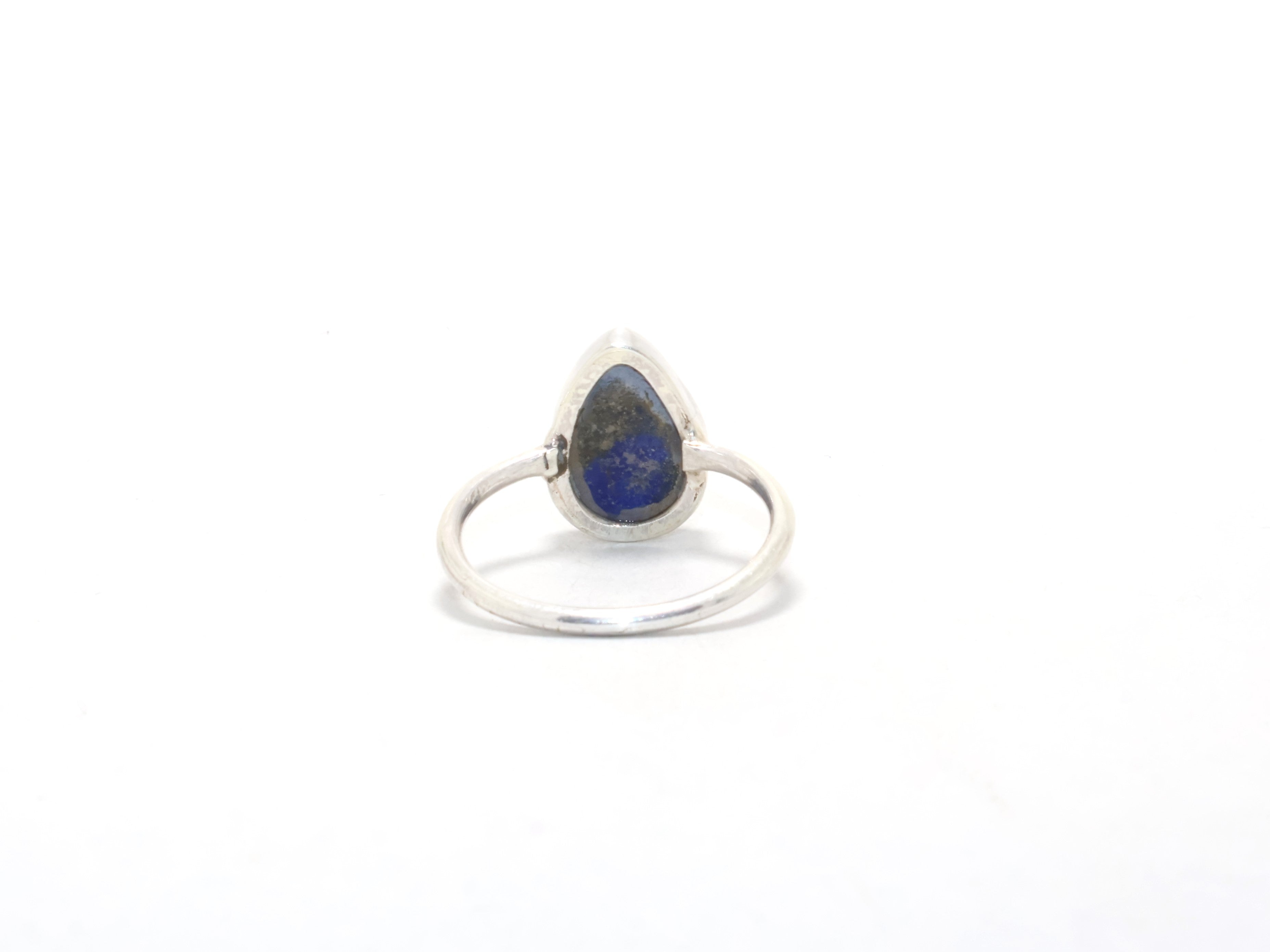 Lapislazuli Ring Massives Silber Zierlicher Silber Lapislazuli Edelstein Geschenkring Für Frauen Verlobungsring