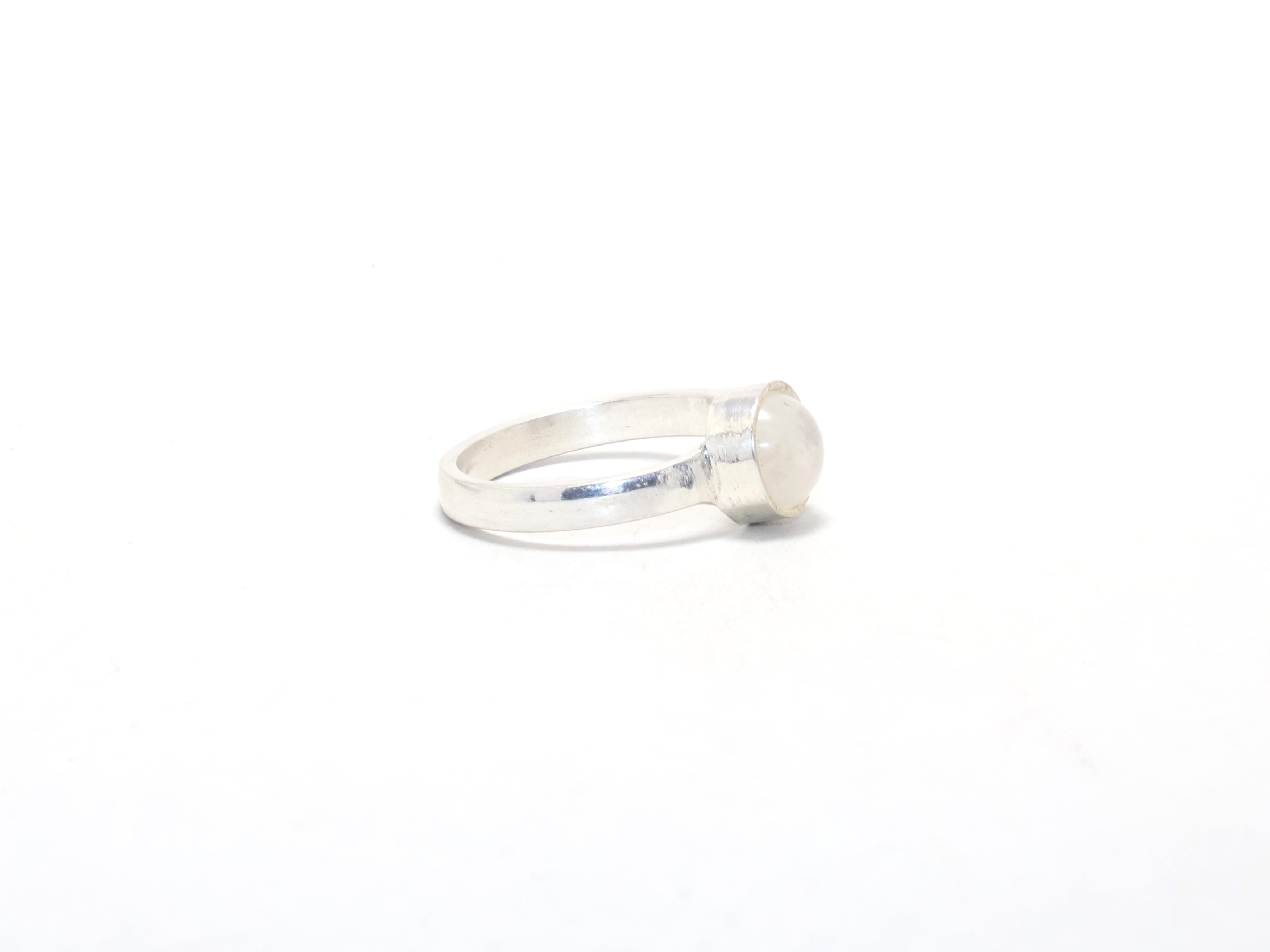Regenbogen Mondstein Ring Damen Ring Natur Mondstein Ring Blauer Feuer Ring Geburtsstein Edelstein Ring Schmuck