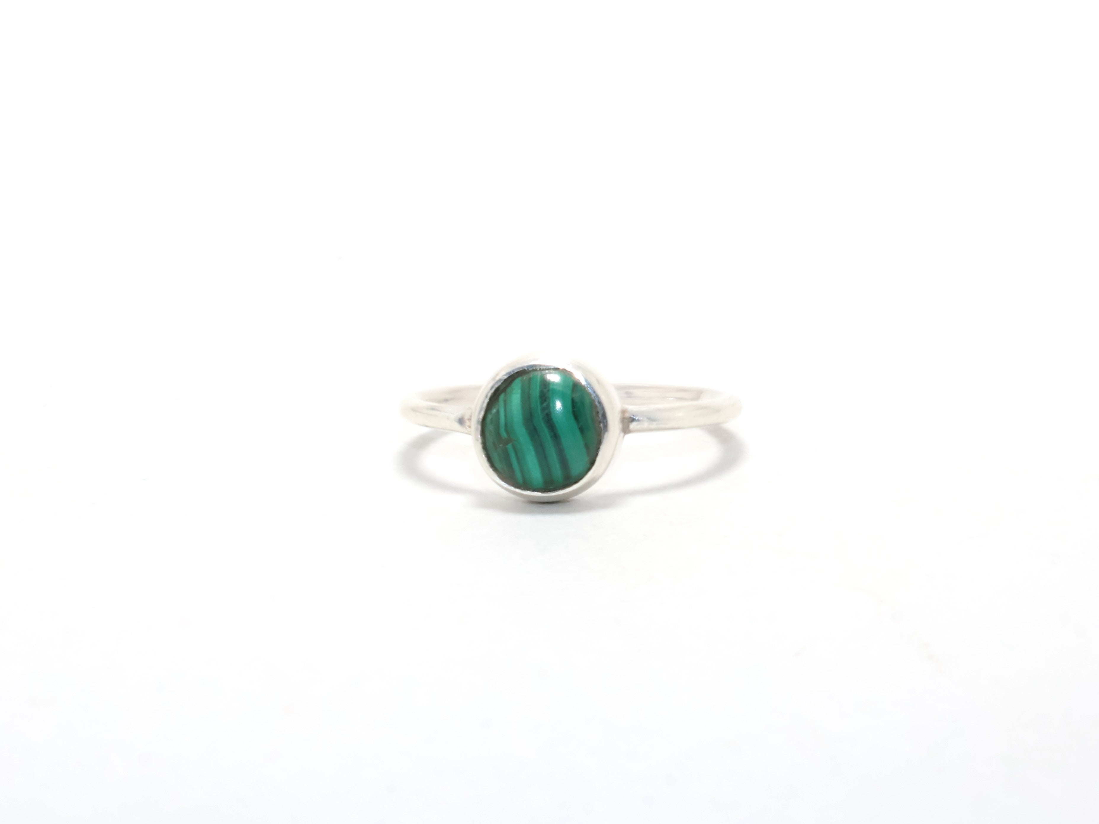 Natur-Malachit-Ring Geschenk für Mädchen Geburtstagsring Grüner Edelsteinring Verlobungsring 925 Sterling Silber Ring Malachit-Schmuck Geschenk für Mama