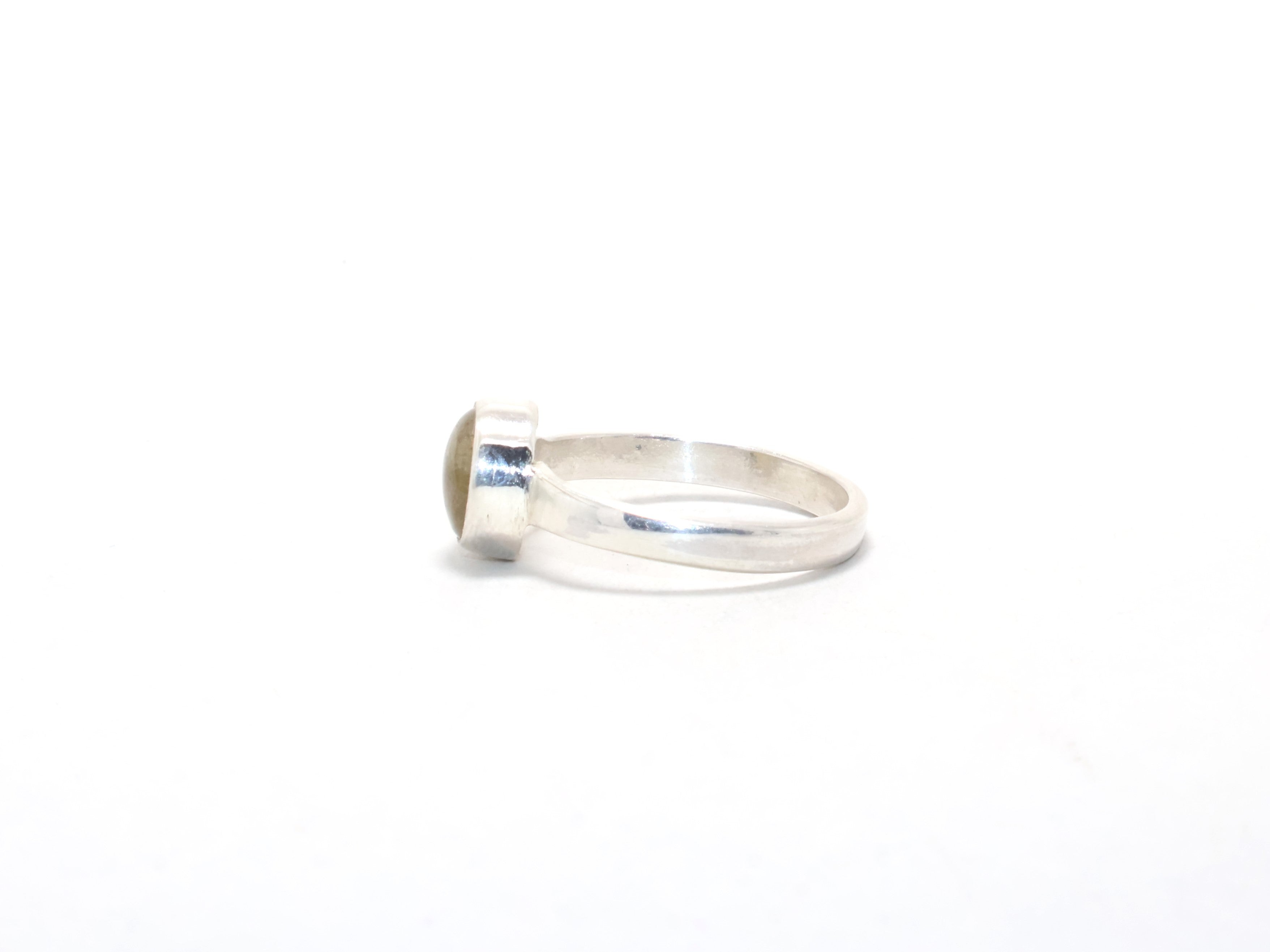 Natürlicher Labradorit Ring Edelstein Geburtsstein Ring für Damen Blauer Feuerstein Stapelring Geschenkidee Versprechensring