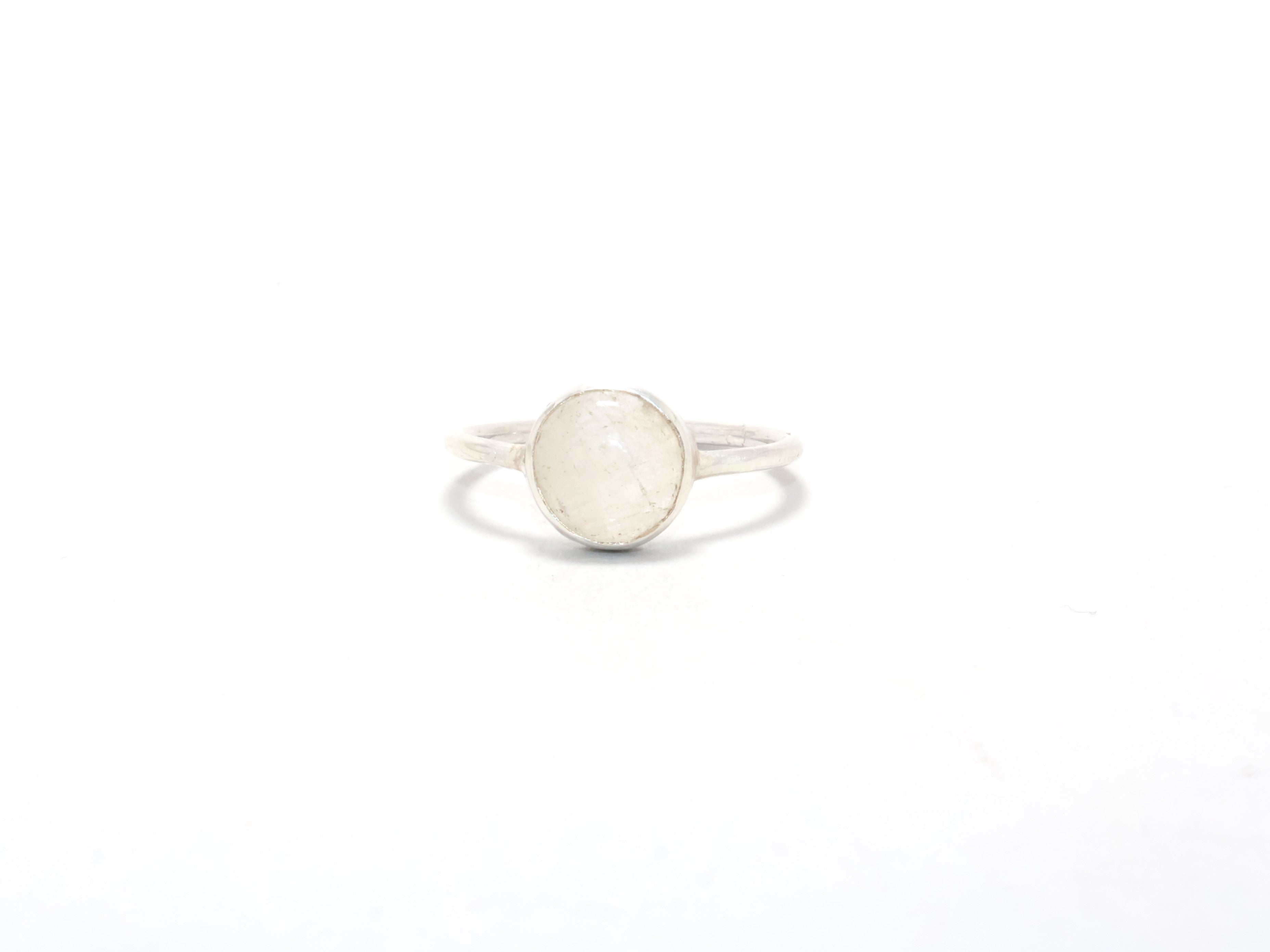 Kristallquarz-Ring Designer-Handarbeitsring 925 Sterling Silber Edelsteinring Geschenk für Sie Stapelring Handgefertigter Ring Alltagsring
