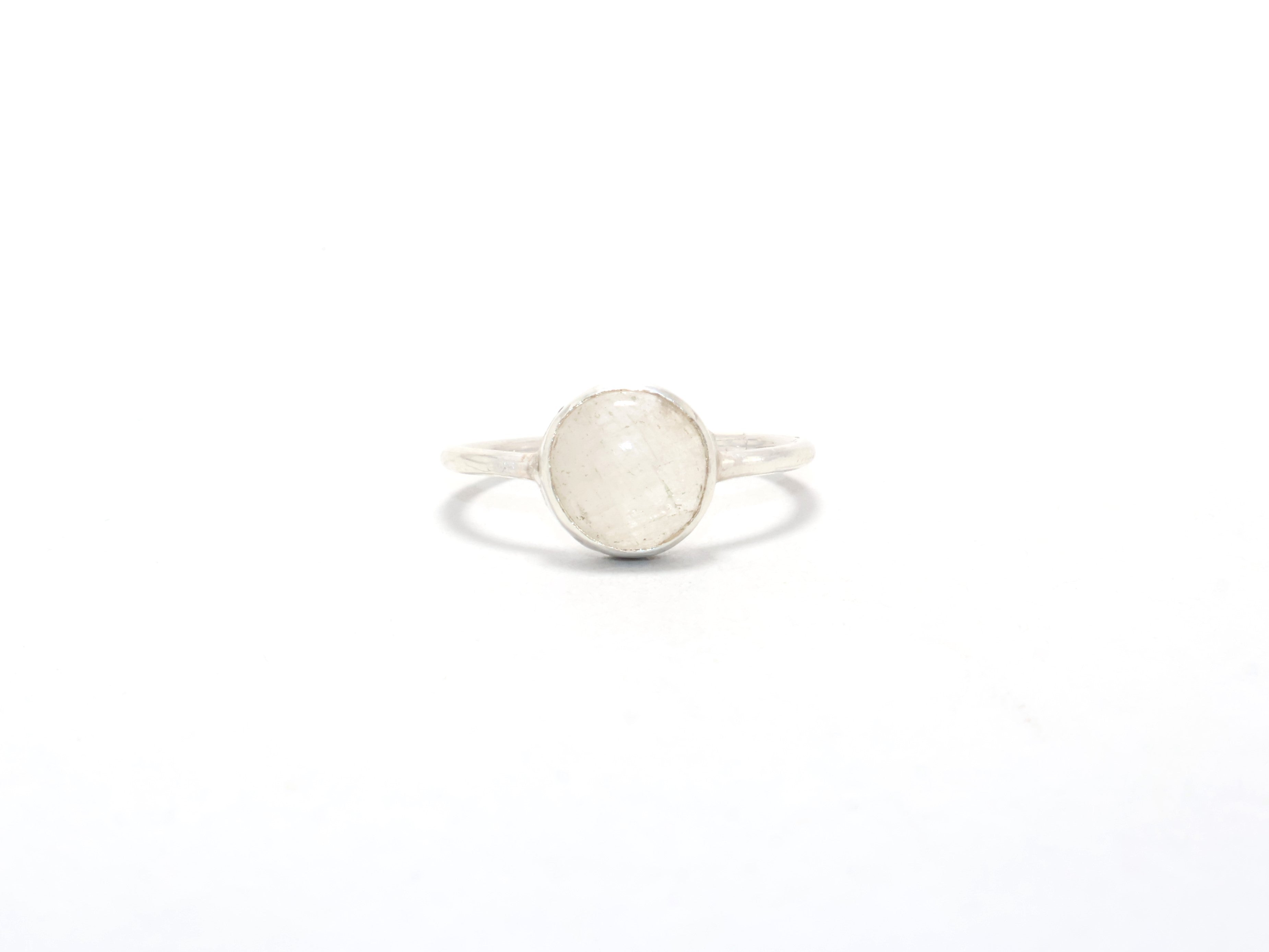 Kristallquarz-Ring Designer-Handarbeitsring 925 Sterling Silber Edelsteinring Geschenk für Sie Stapelring Handgefertigter Ring Alltagsring