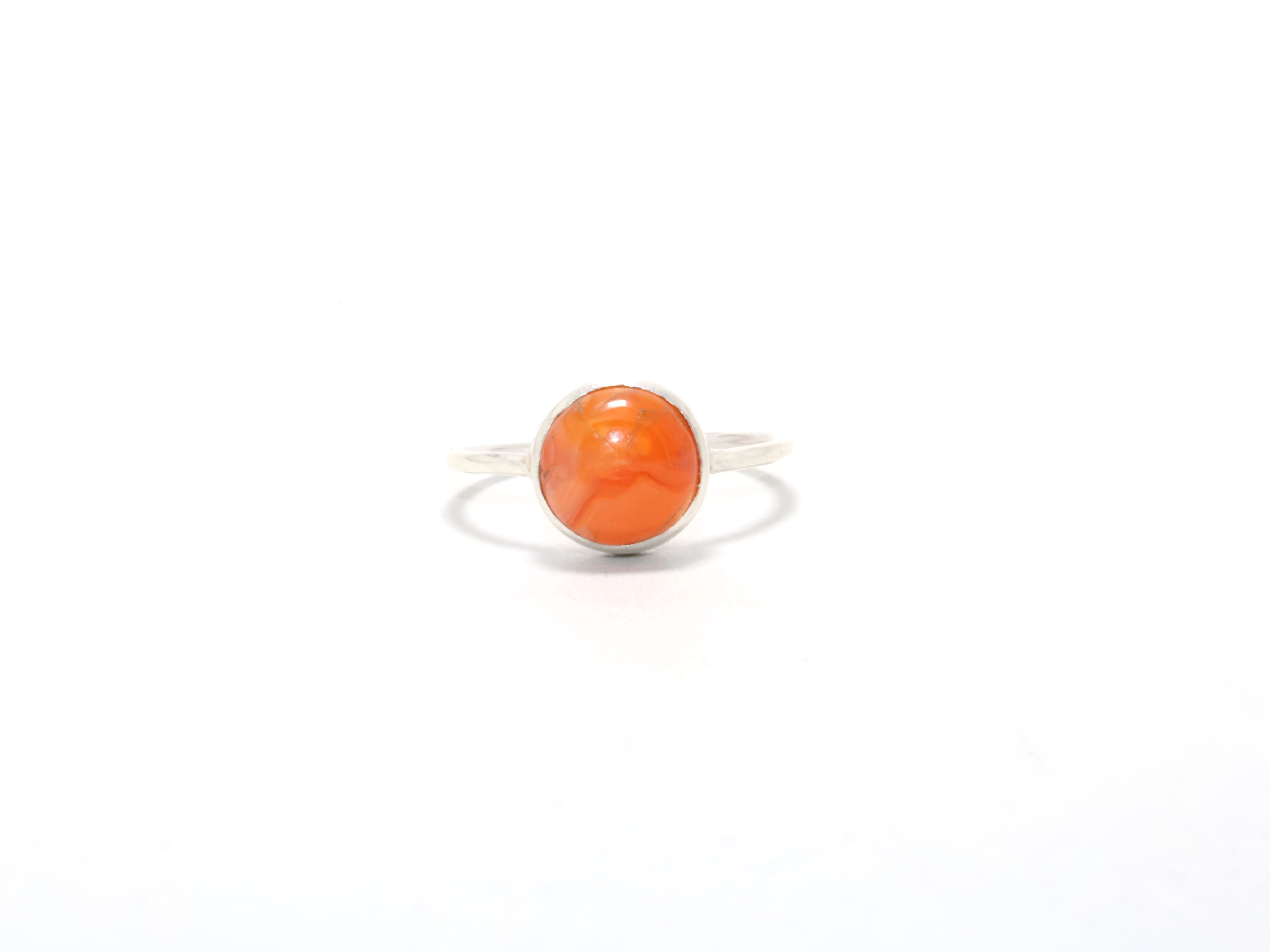 Natürlicher Karneol Edelstein Ring Stapelring 925 Sterling Silber Geburtstagsgeschenk Handgemachter Boho Ring Ring für Sie