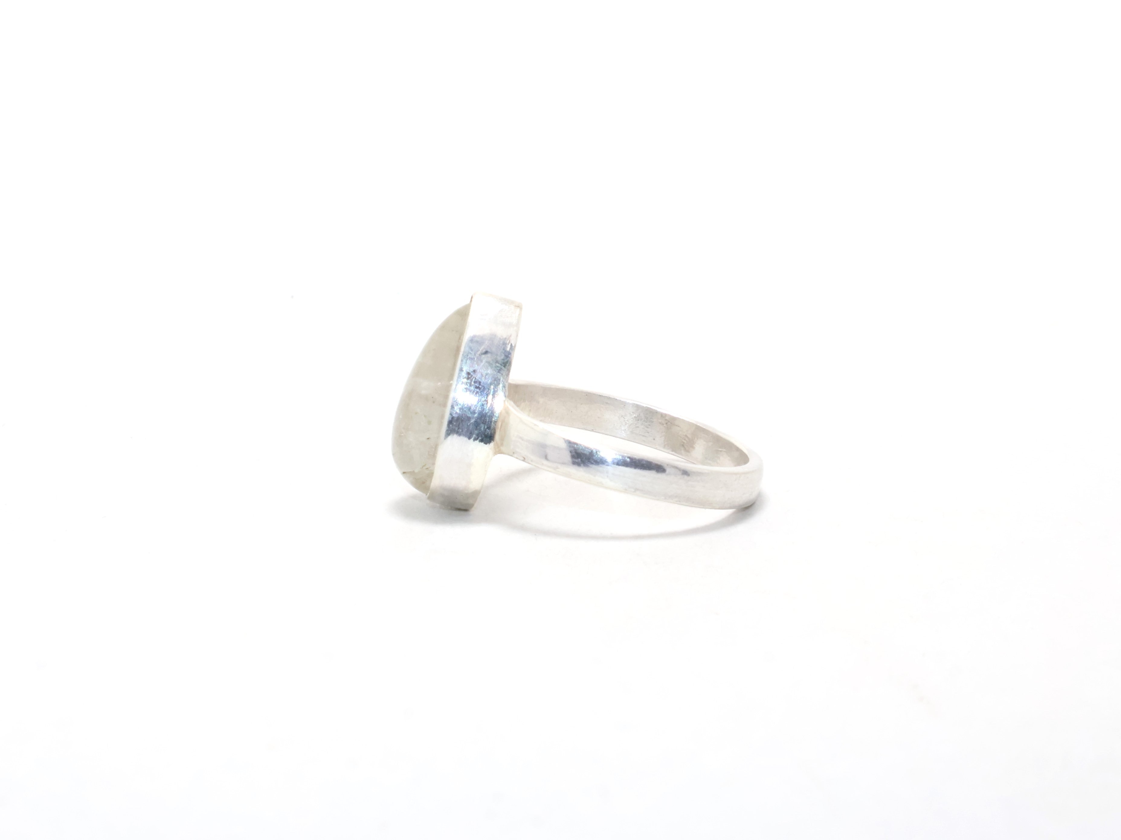 Kristallquarz Edelsteinring Designer Handgemachter Ring Geschenkidee Stapelring Für Frauen Zierlicher Ring