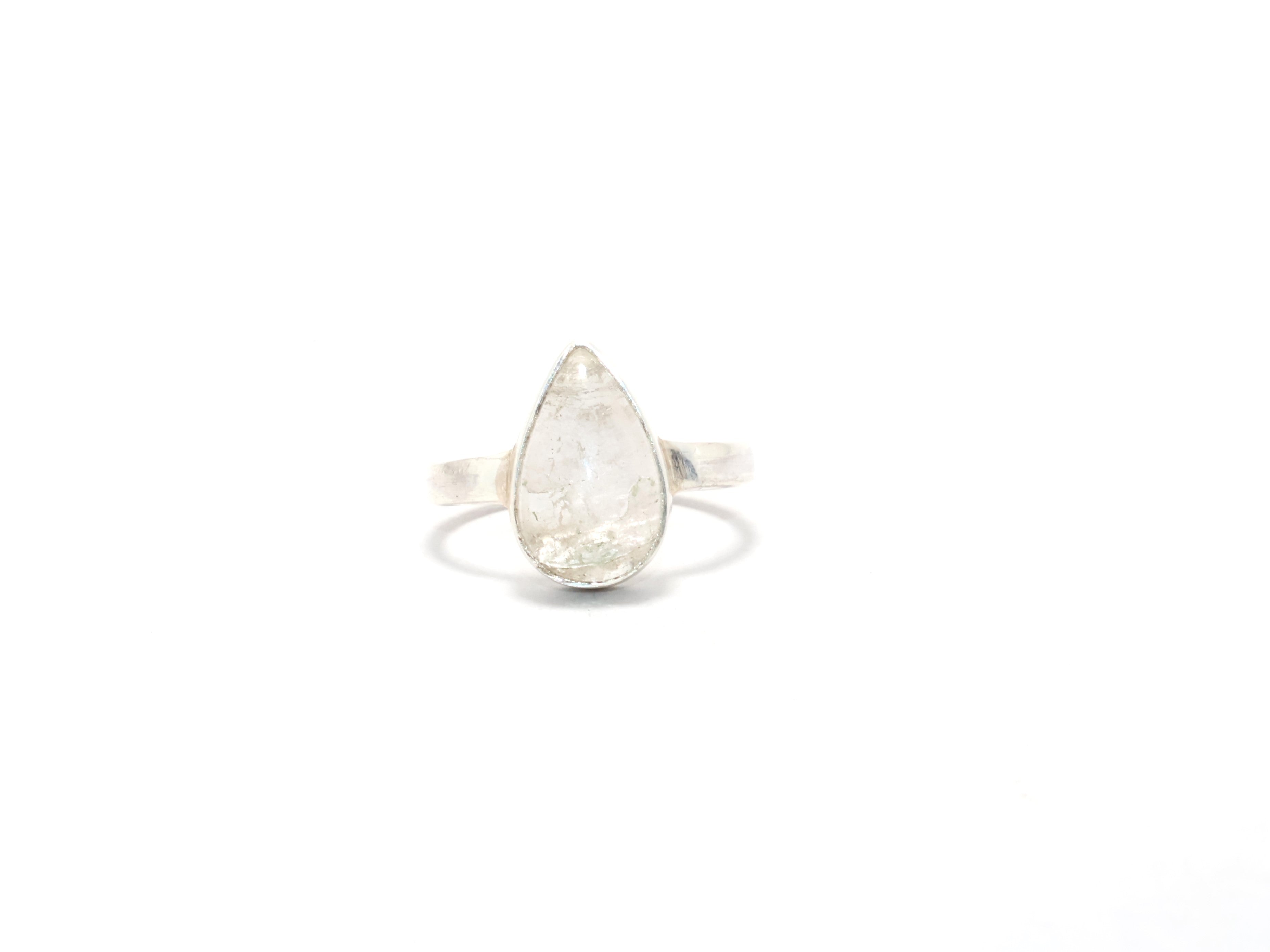 Kristallquarz Edelsteinring Designer Handgemachter Ring Geschenkidee Stapelring Für Frauen Zierlicher Ring