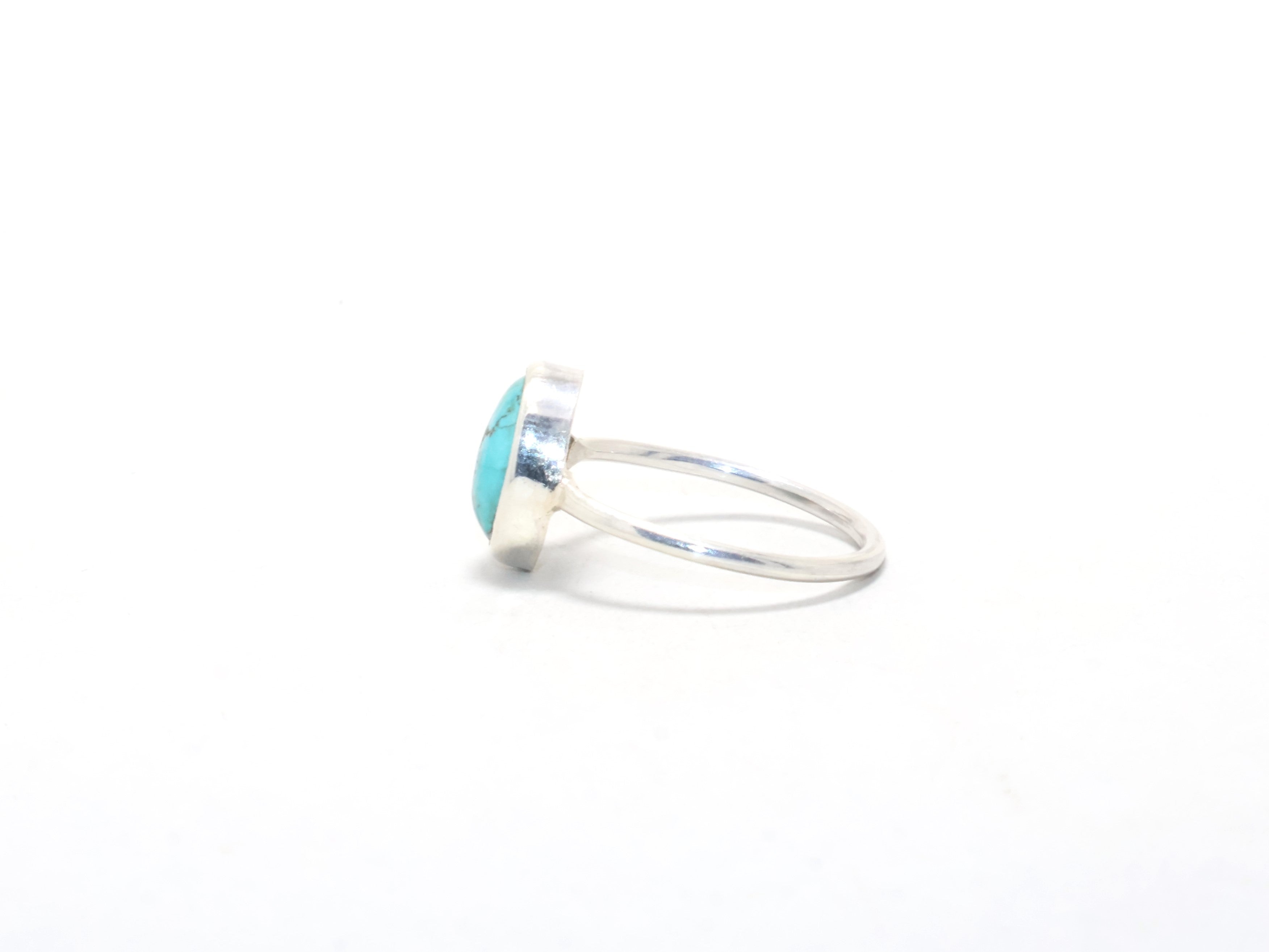 Natürlicher Türkis-Edelsteinring, 925er Sterlingsilberring, Geburtssteinring Dezember, natürlicher Türkis-Designerring, Verlobungsring, Boho-Ring